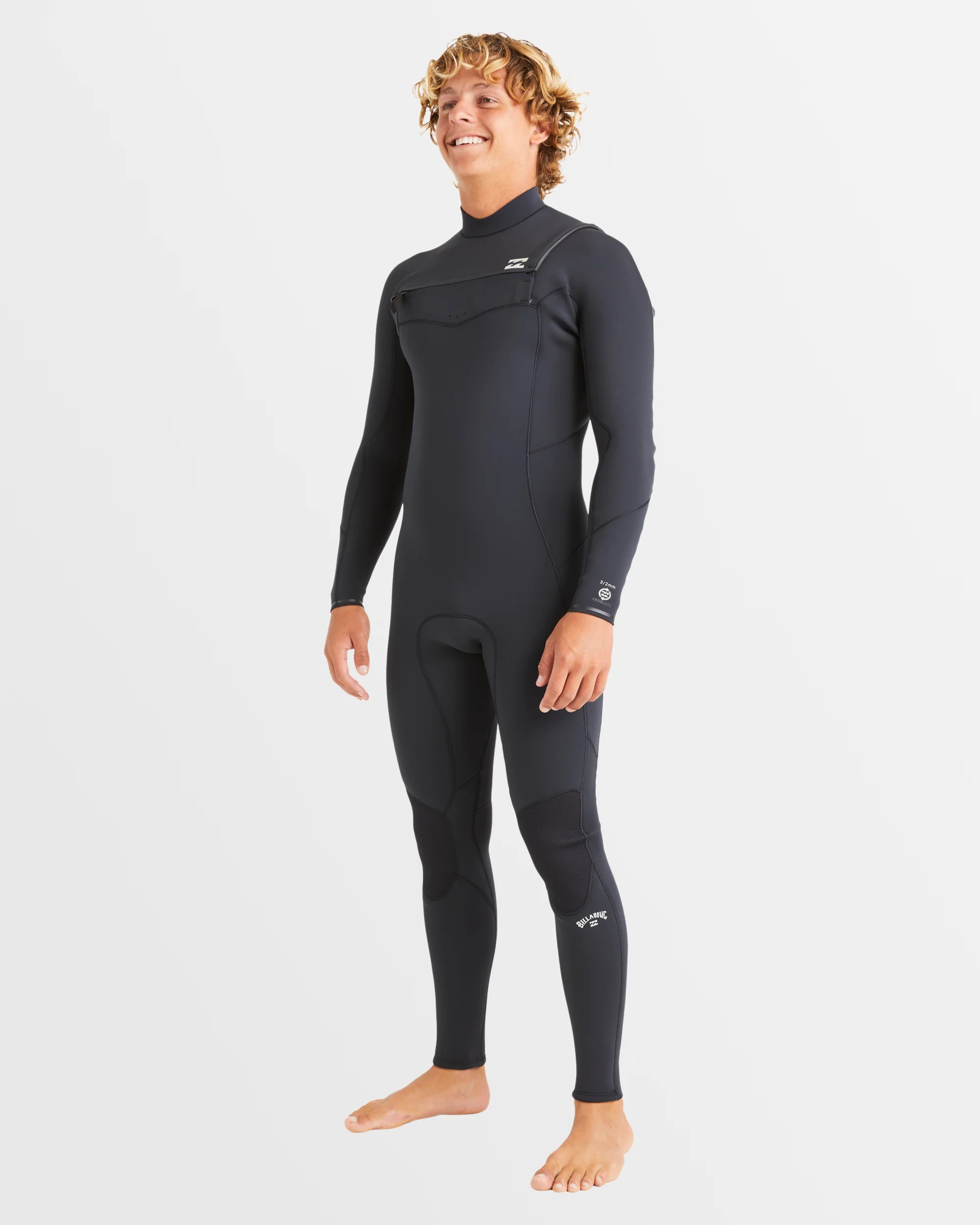 Mens 3/2mm Absolute Natural Chest Zip Wetsuit