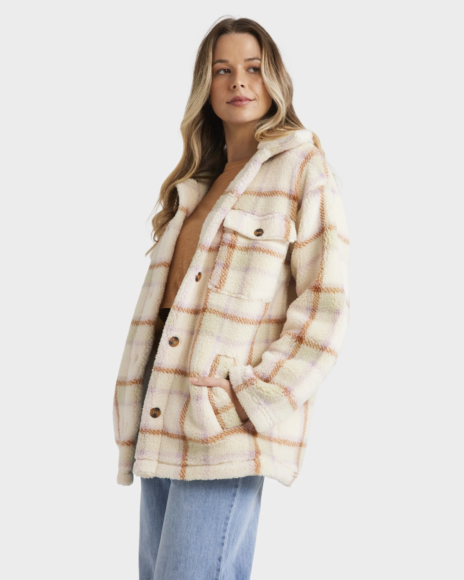 Womens Calm Down Fleece Jacket