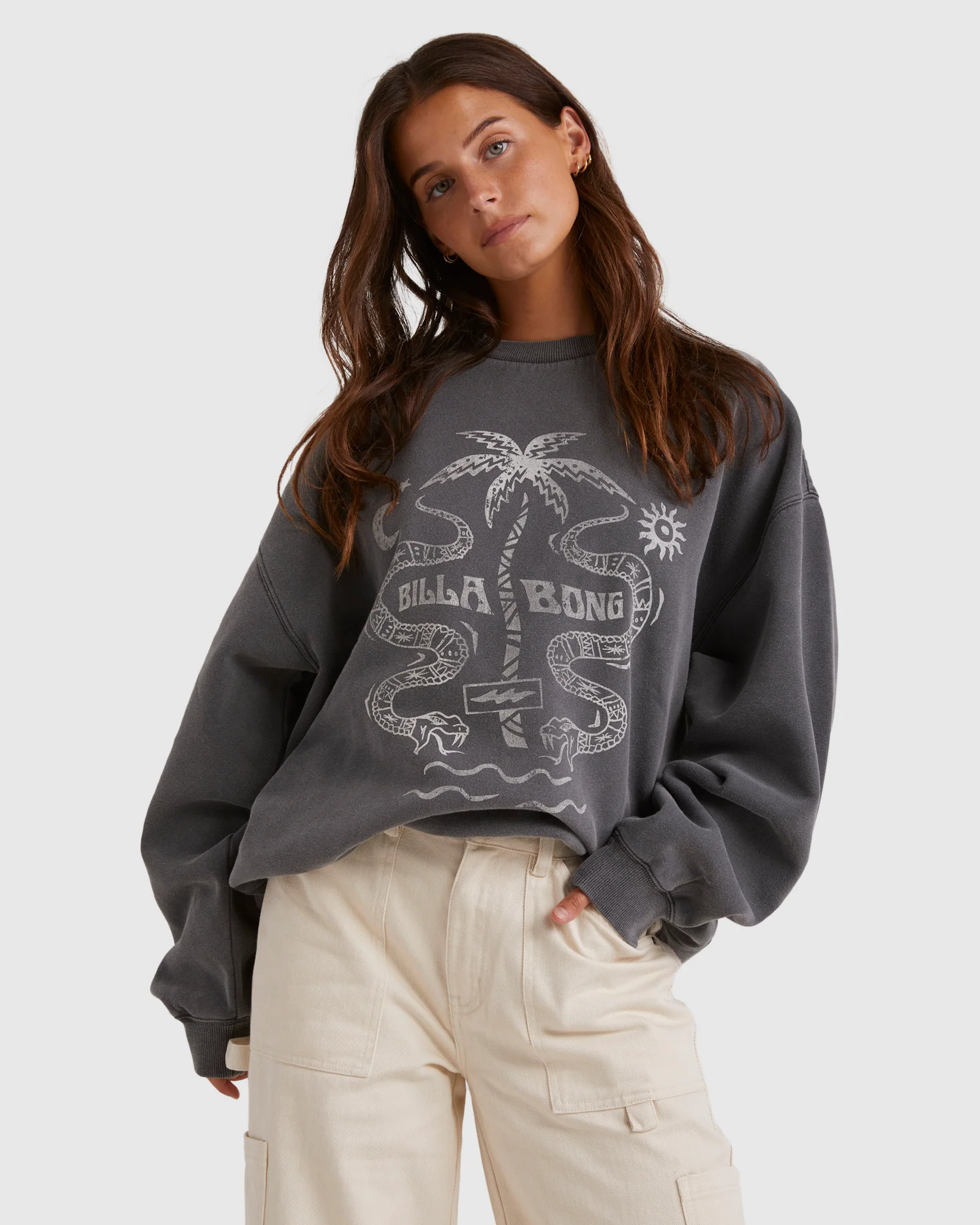 Womens Bite Me Canyon Crew Neck