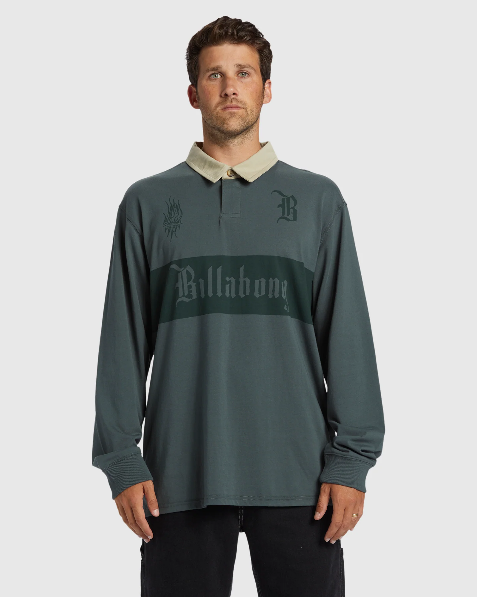 Mens Immortal Rugby Polo Long Sleeve Shirt