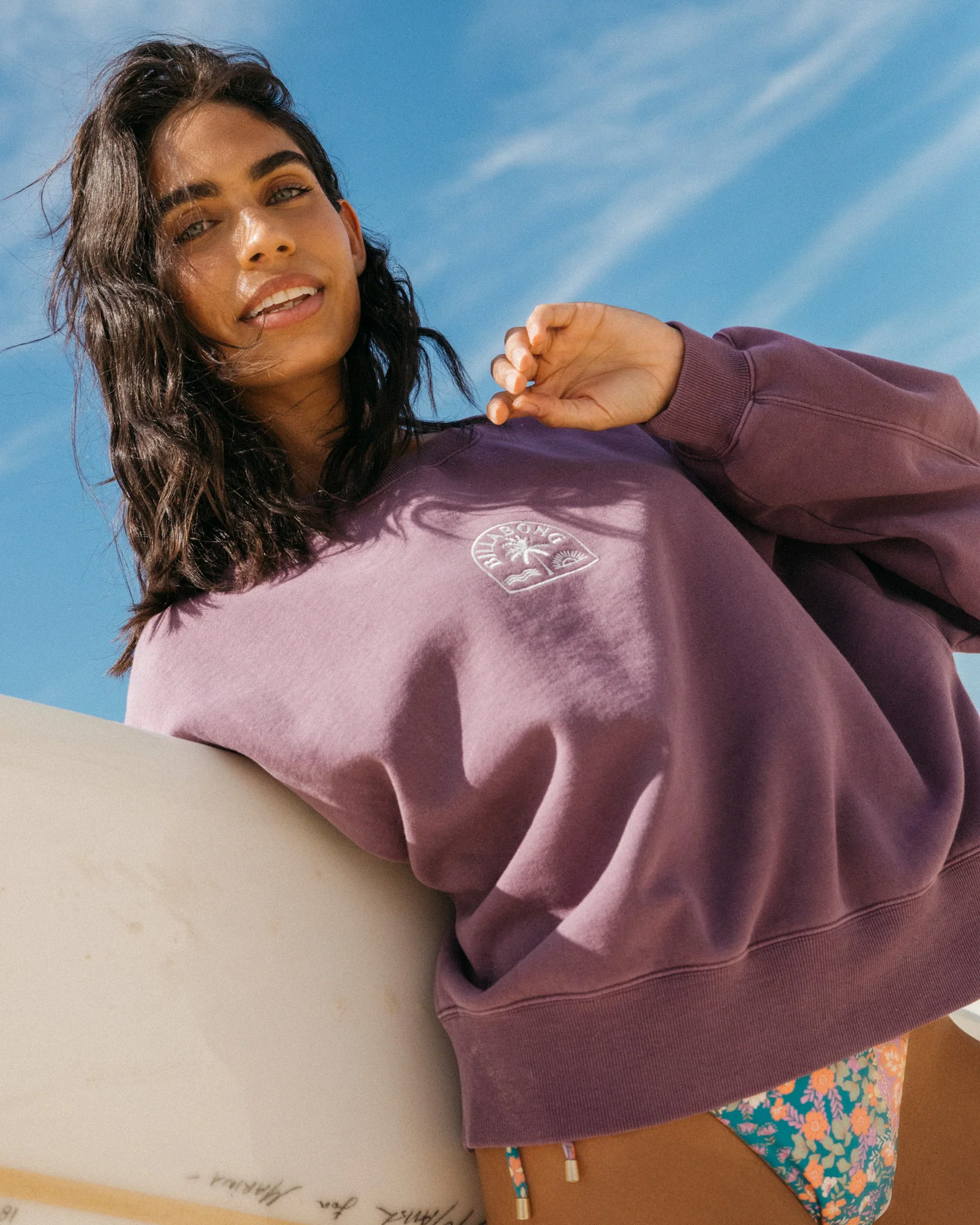 Womens Salty Babe Cabo Crew Neck