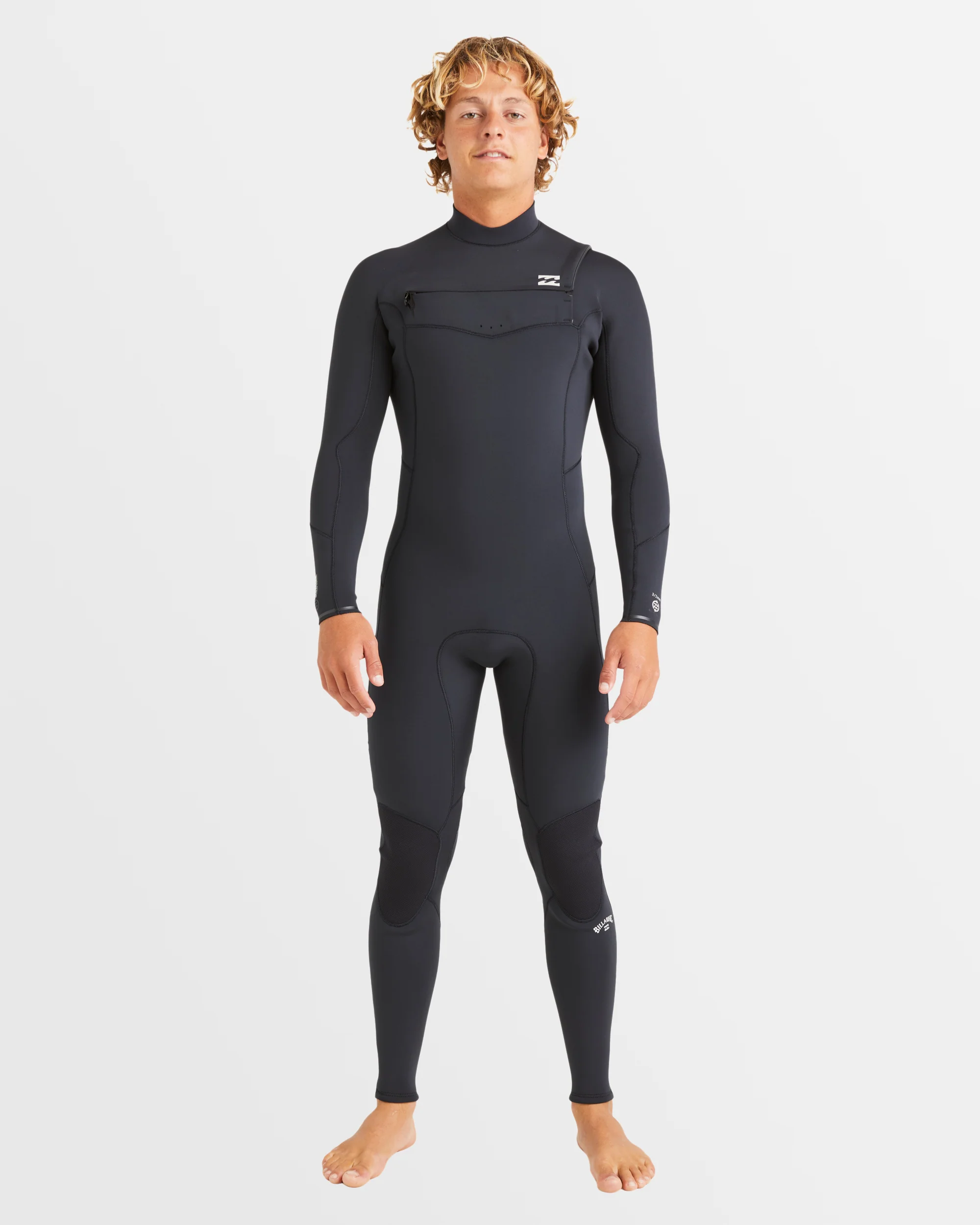 Mens 3/2mm Absolute Natural Chest Zip Wetsuit