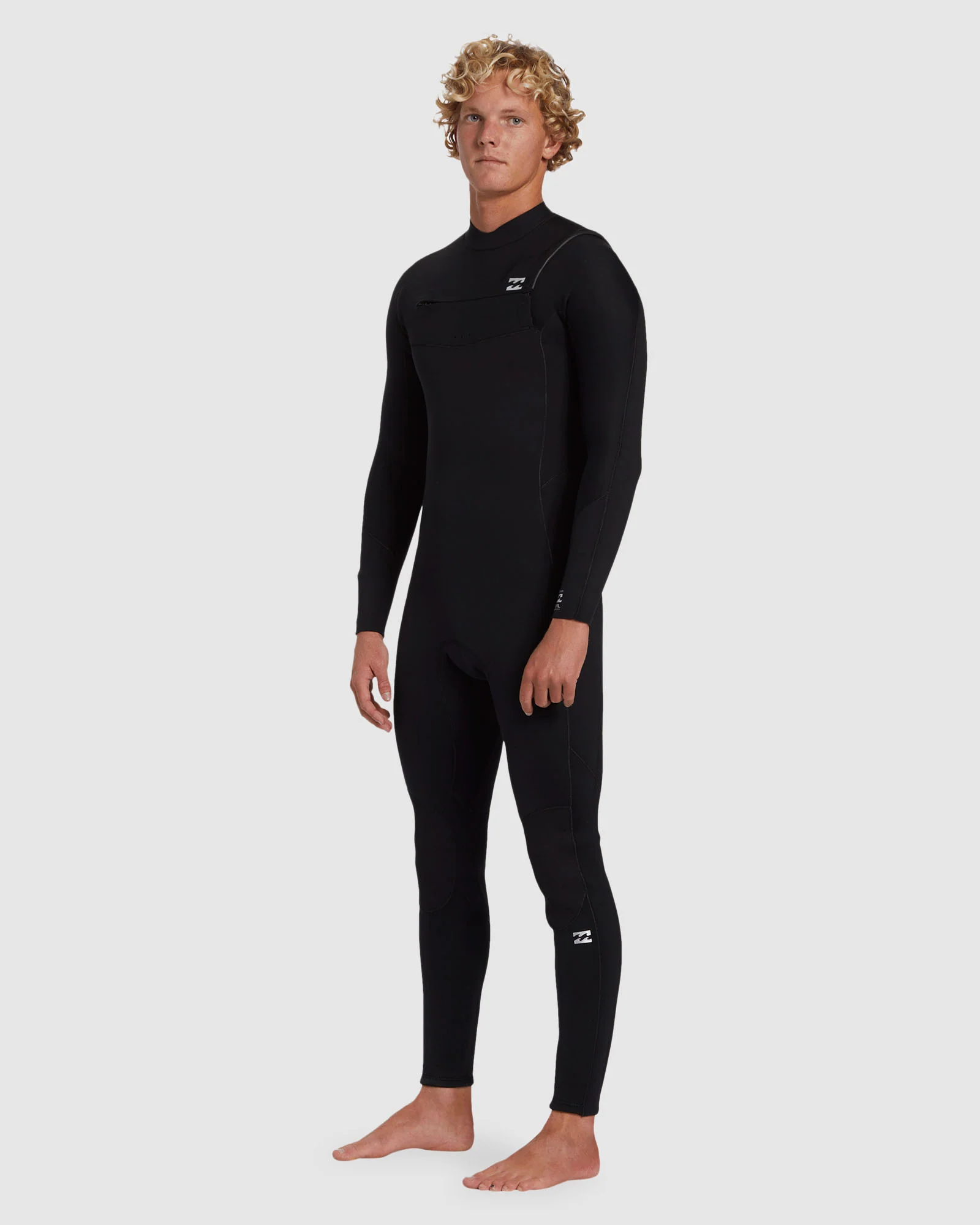Mens 4/3mm Foil Chest Zip Steamer Wetsuit