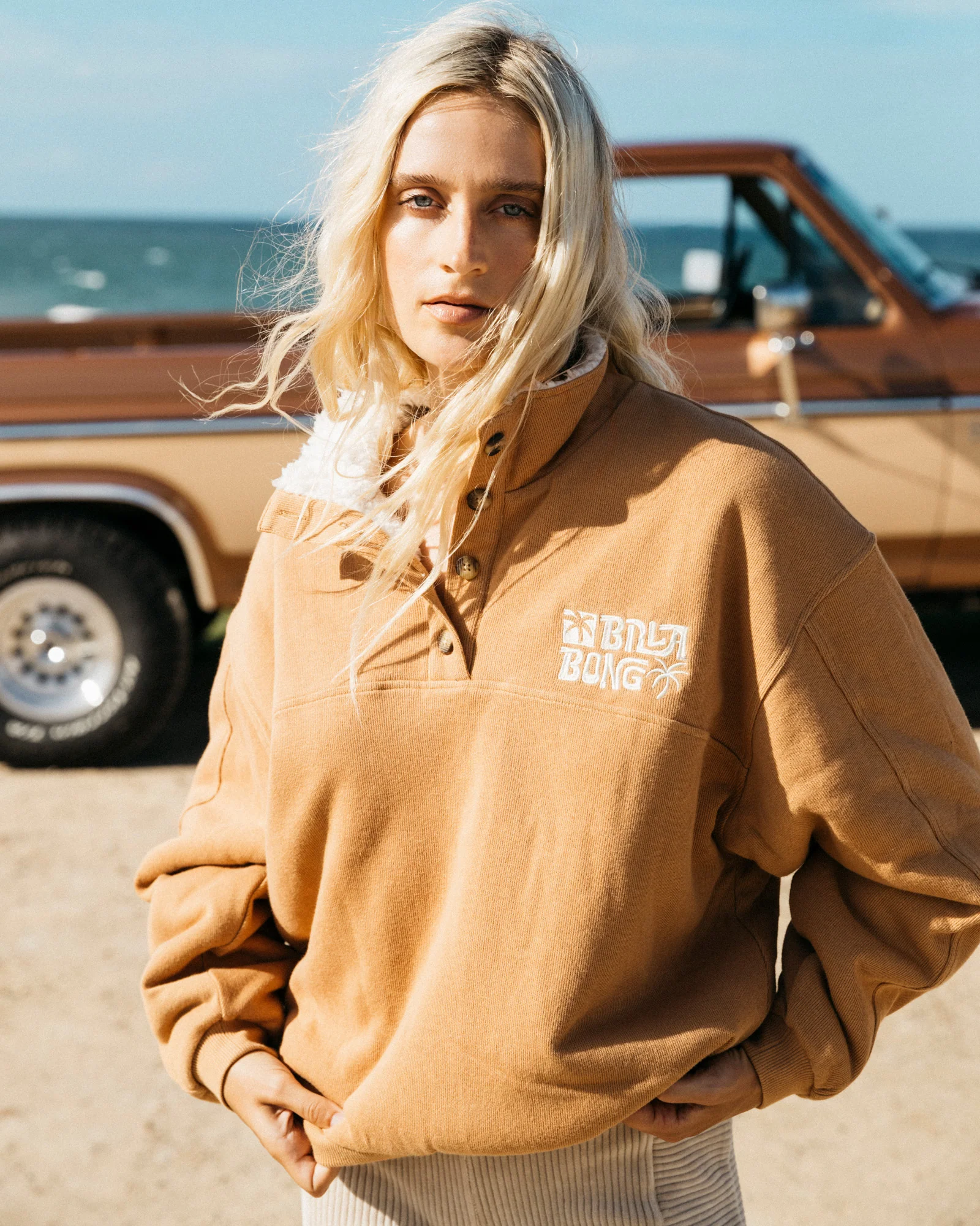 Womens Twisties Button Up Jumper