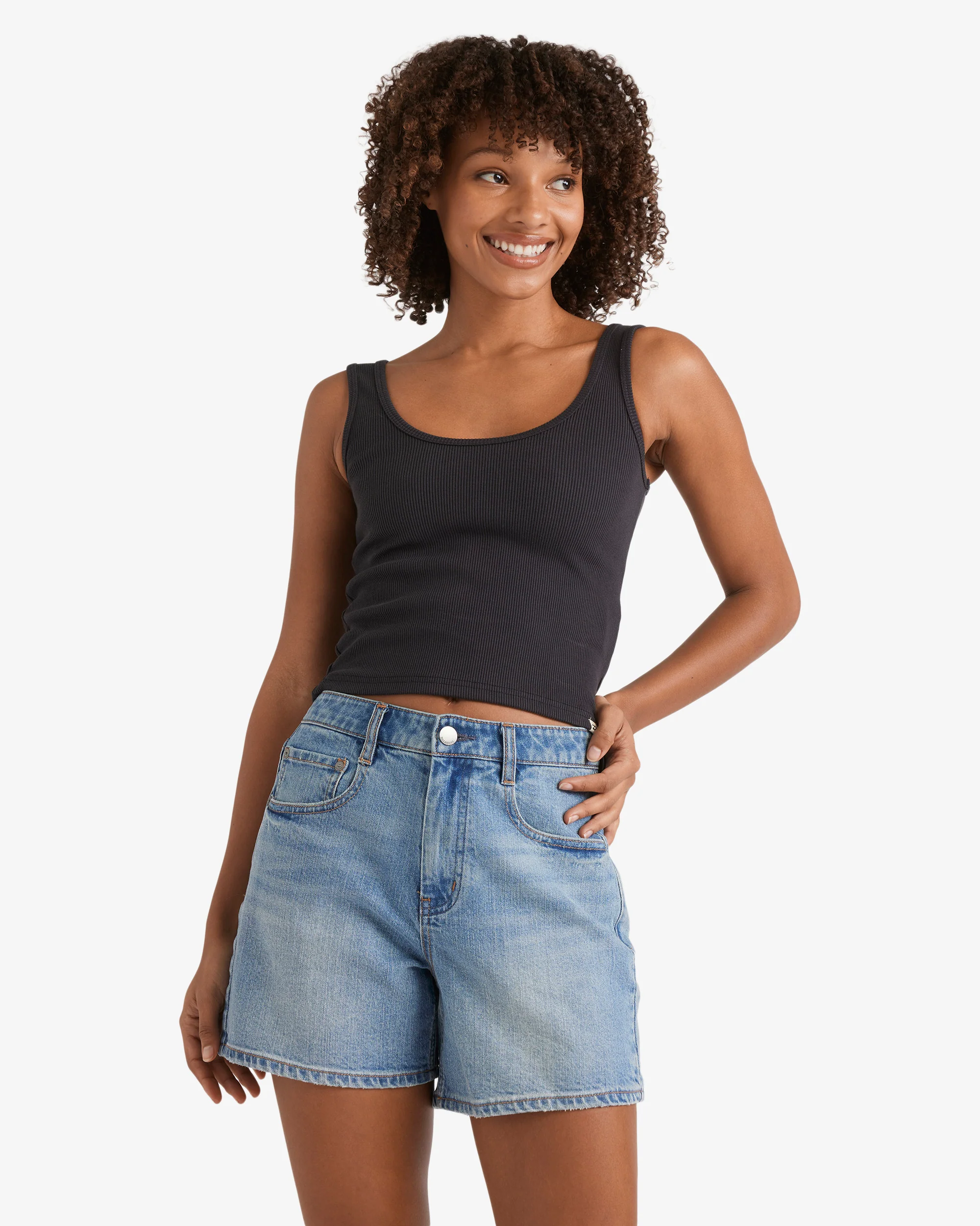 Womens Shifter Denim Shorts