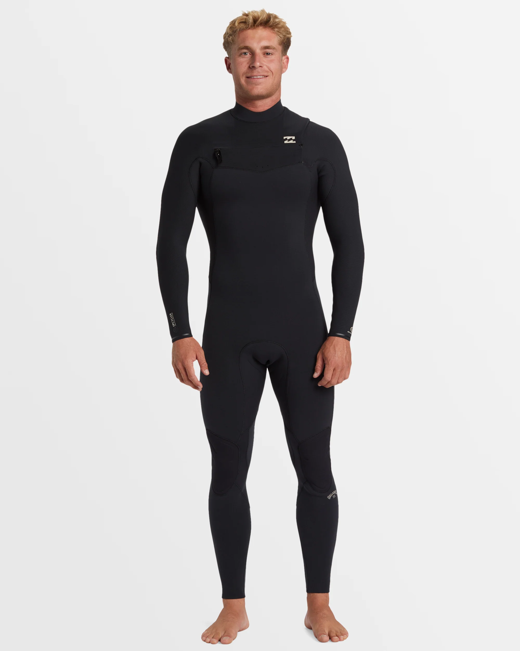 Mens 3/2mm Revolution Natural Chest Zip Wetsuit