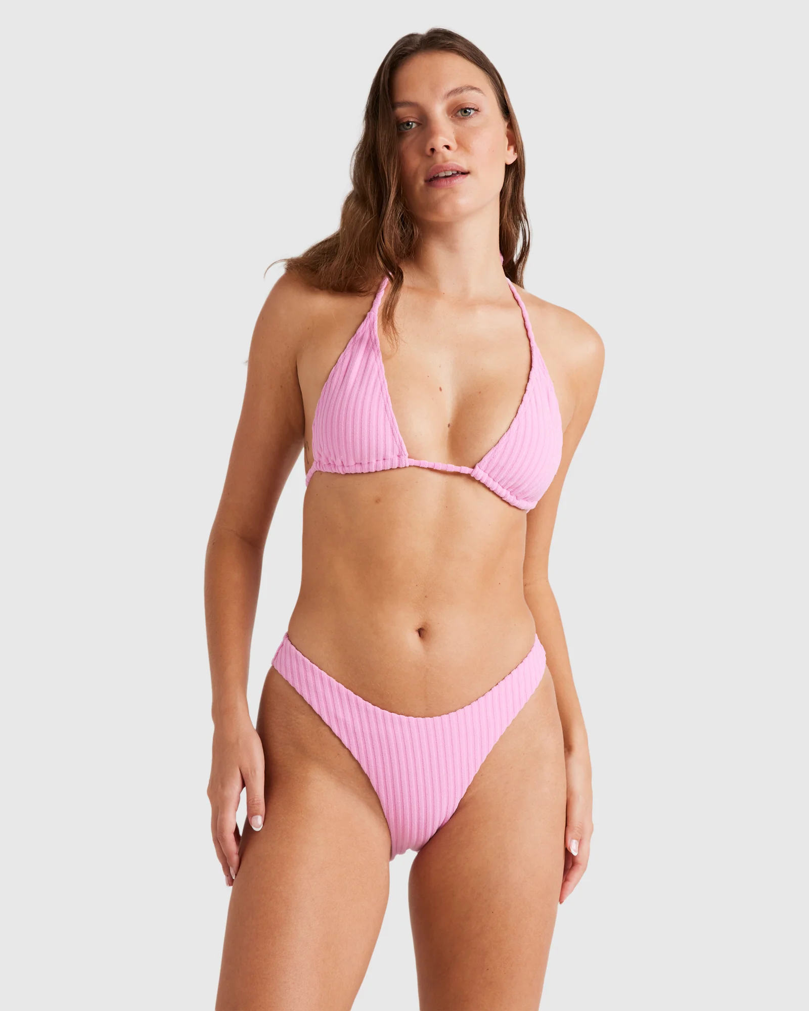 Womens Terry Rib Hike Pant Bikini Bottom