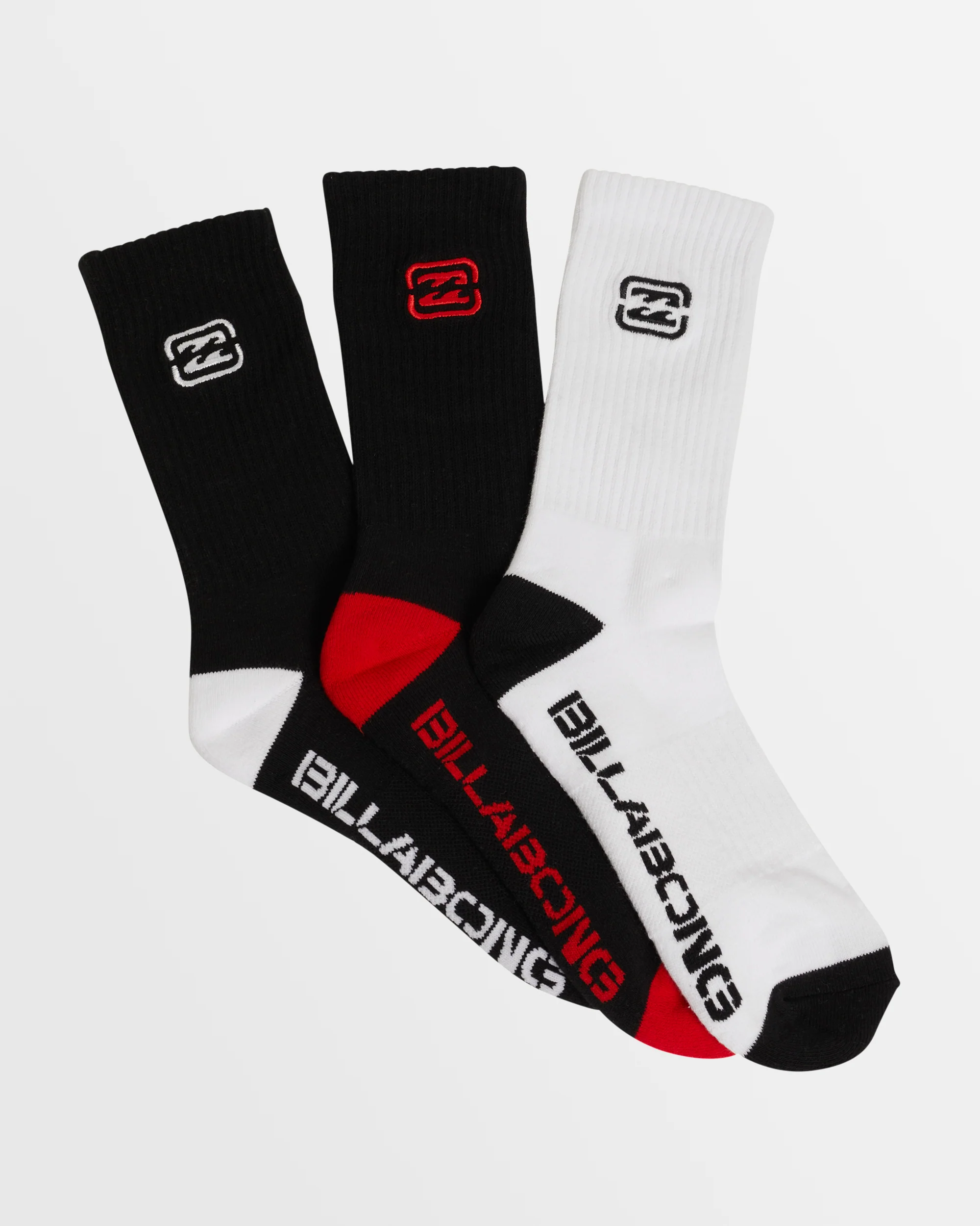 Mens Bracket Wave 3 Pack Crew Socks