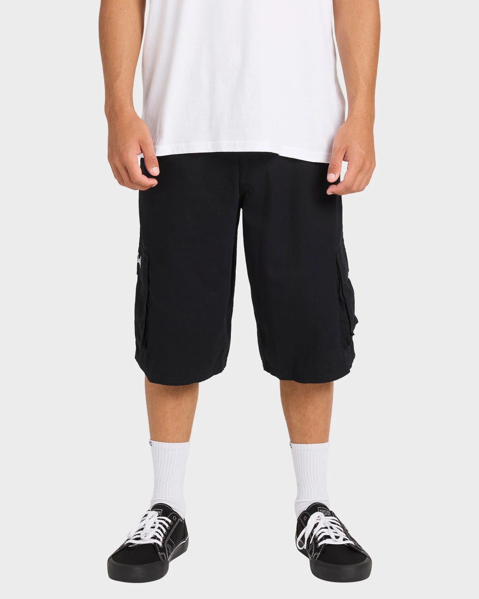 Mens Script Cargo Shorts