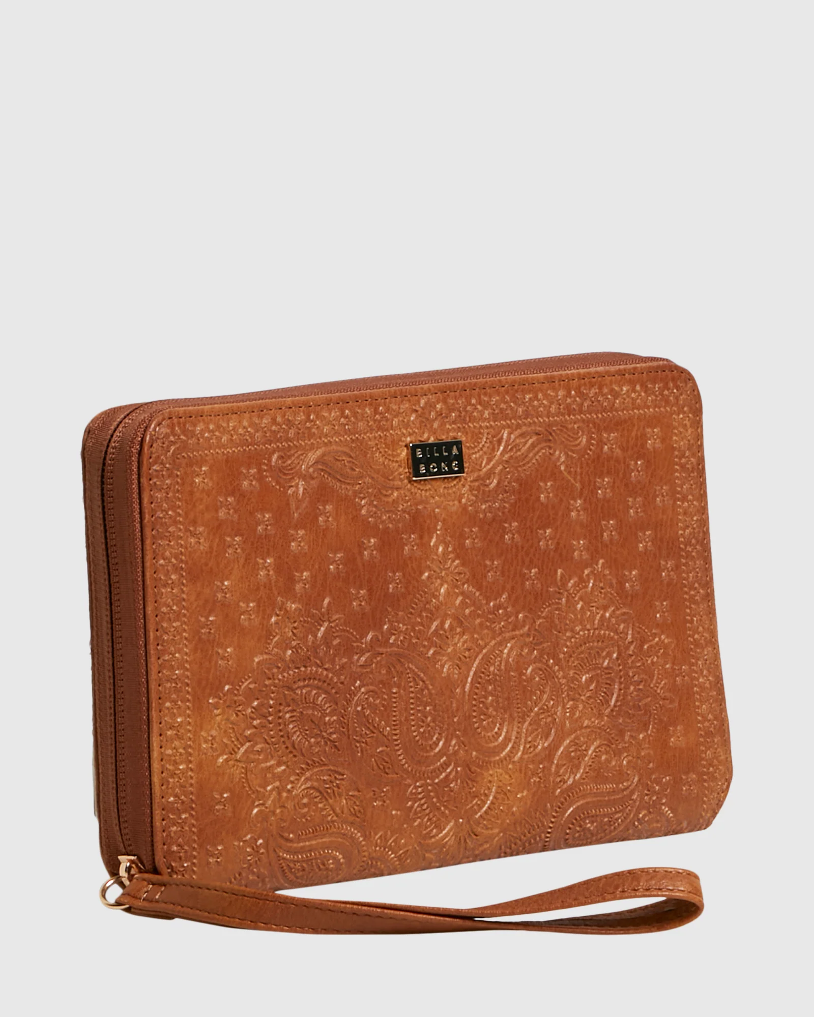 Womens Womens Bandana Mandala Travel Leather Wallet