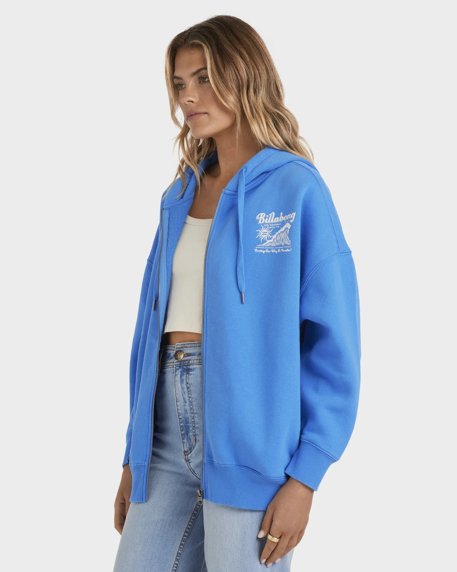Womens Surfing Riptide Zip Up Hoodie