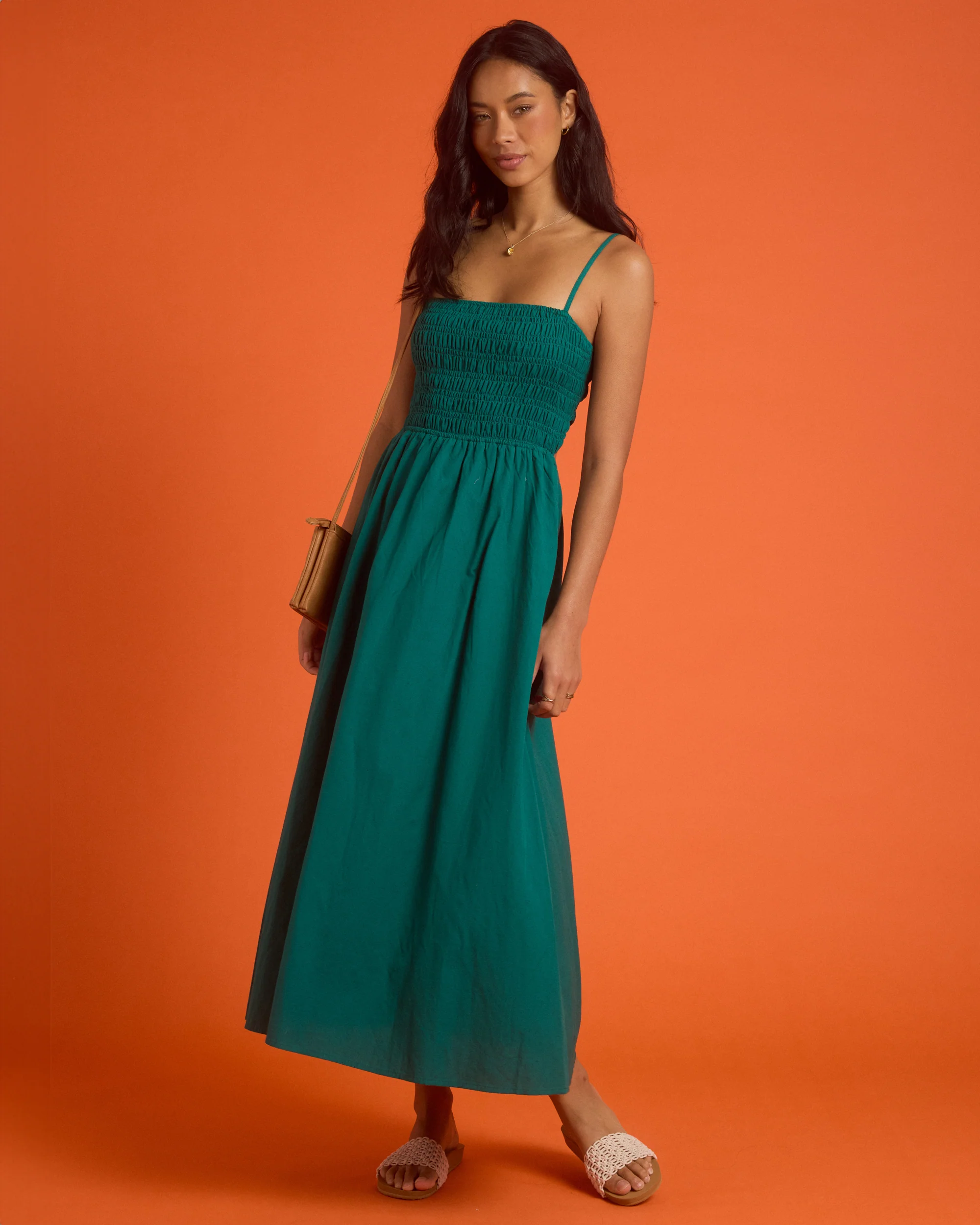Womens Deep Sea Maxi Dress
