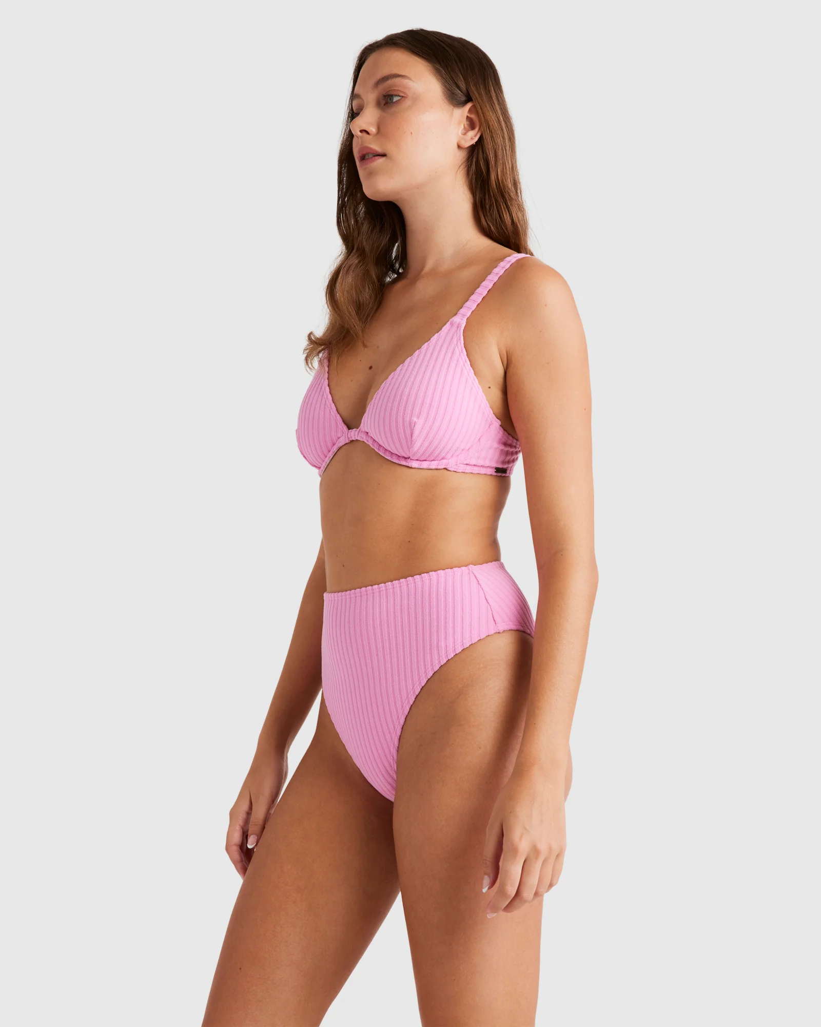 Womens Terry Rib Reese D/DD Underwire Bikini Top