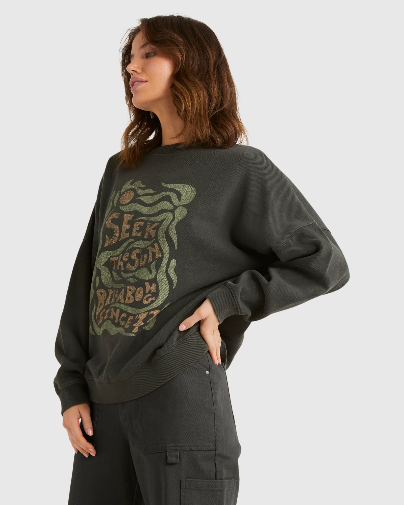 Womens Seek The Sun Crew Neck