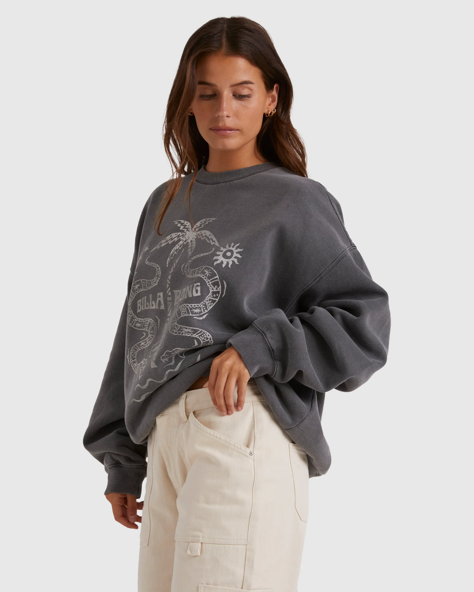Womens Bite Me Canyon Crew Neck