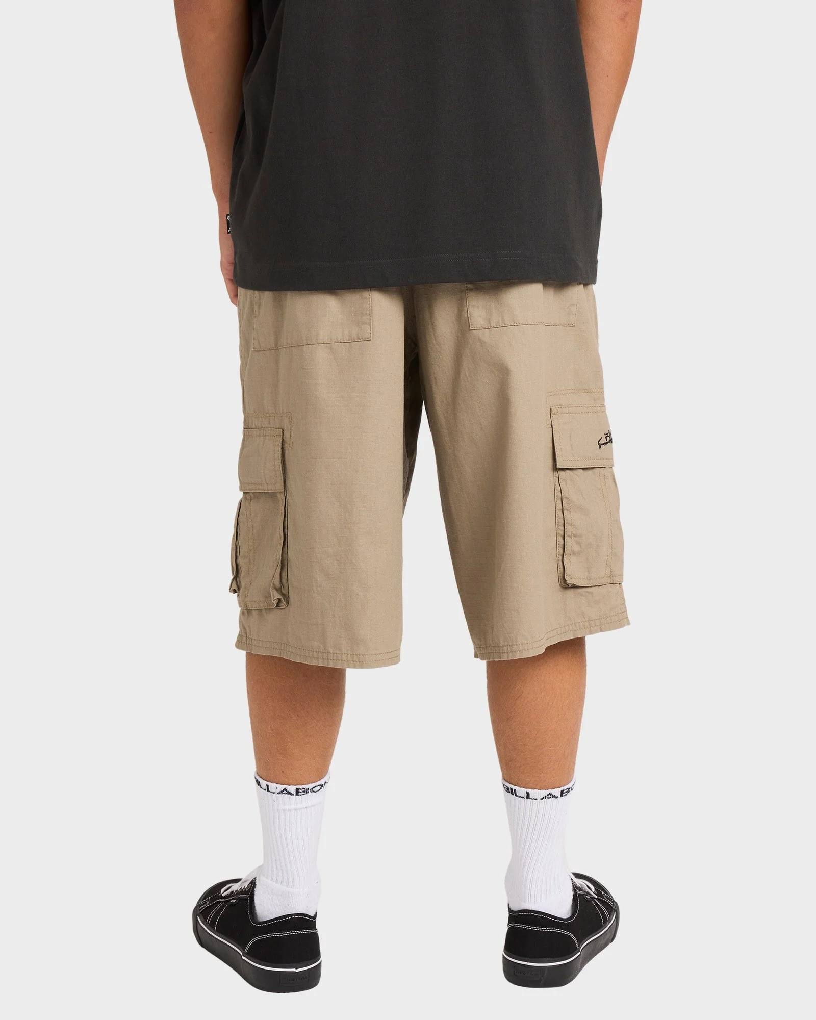 Mens Script Cargo Shorts