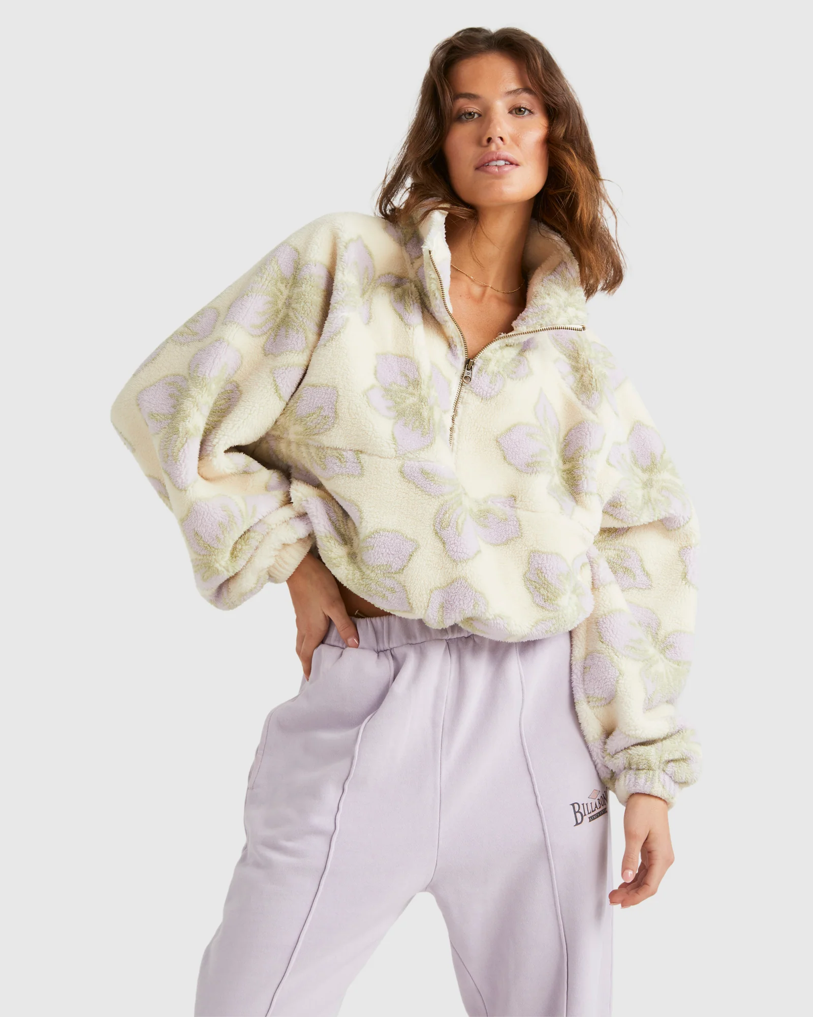 Womens Lovin Life Half Zip Fleece Pullover