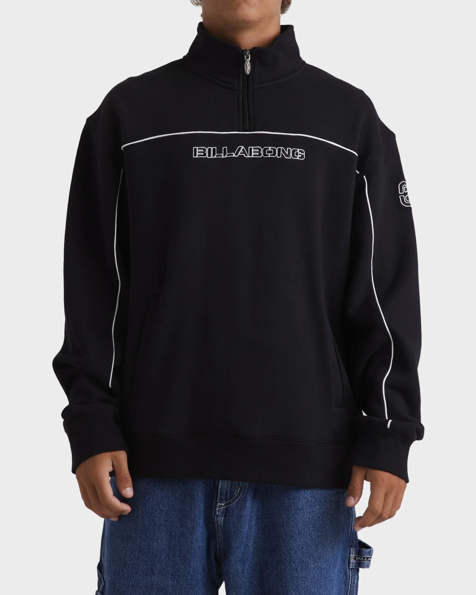 Mens Bracket Half Zip Hoodie