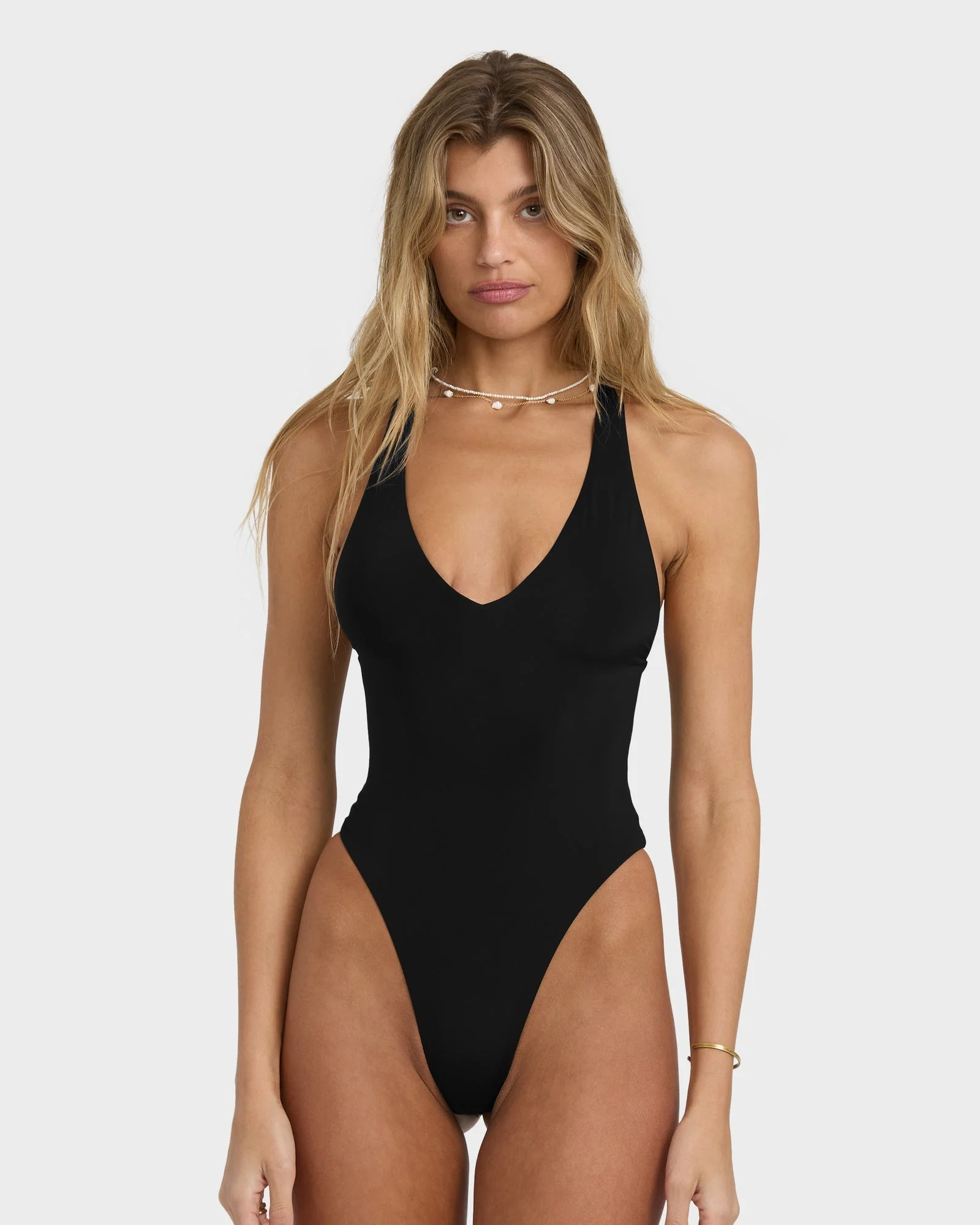 Womens Sol Searcher Halter One Piece Swimsuit