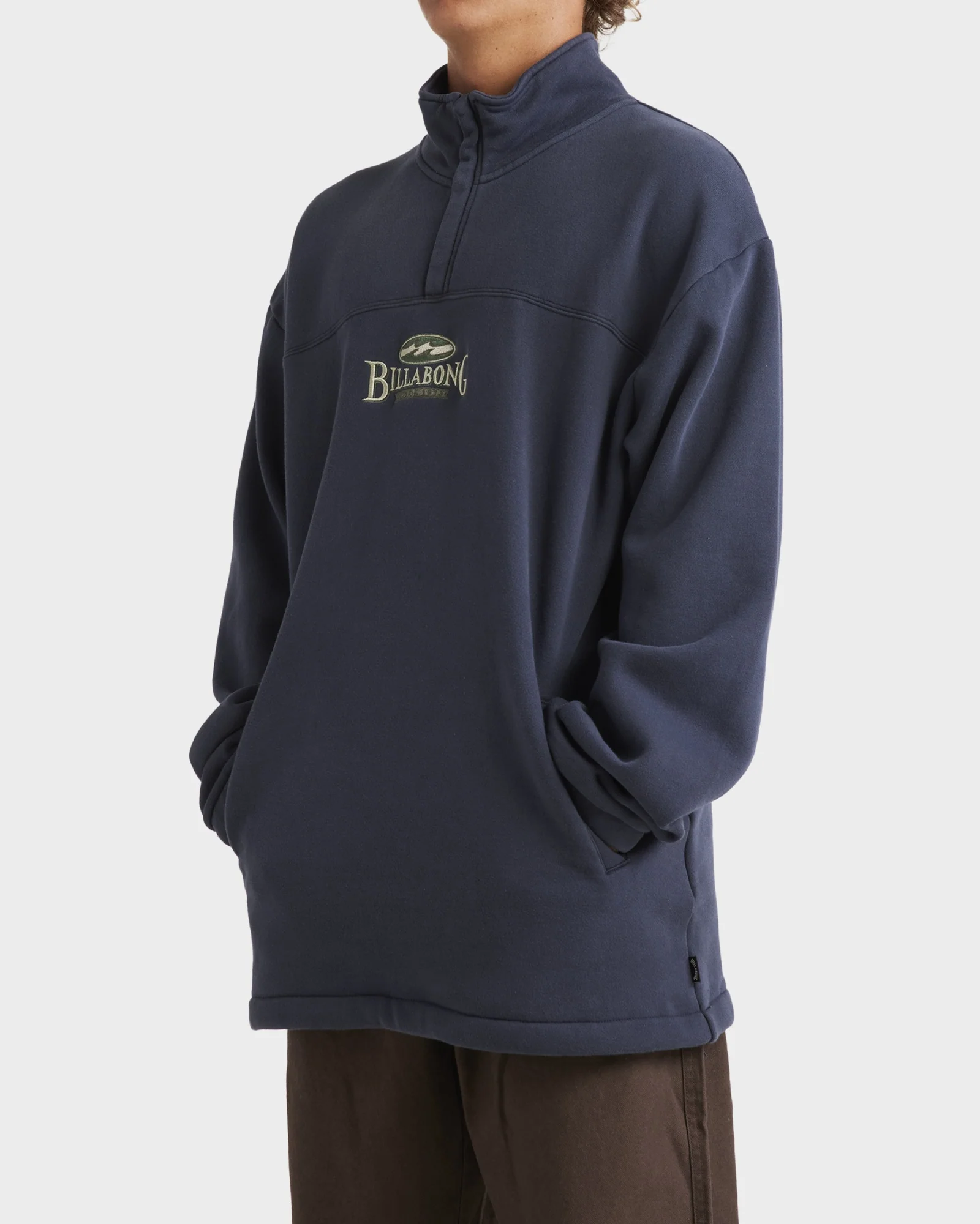 Mens King Prawn Half Zip Fleece Pullover