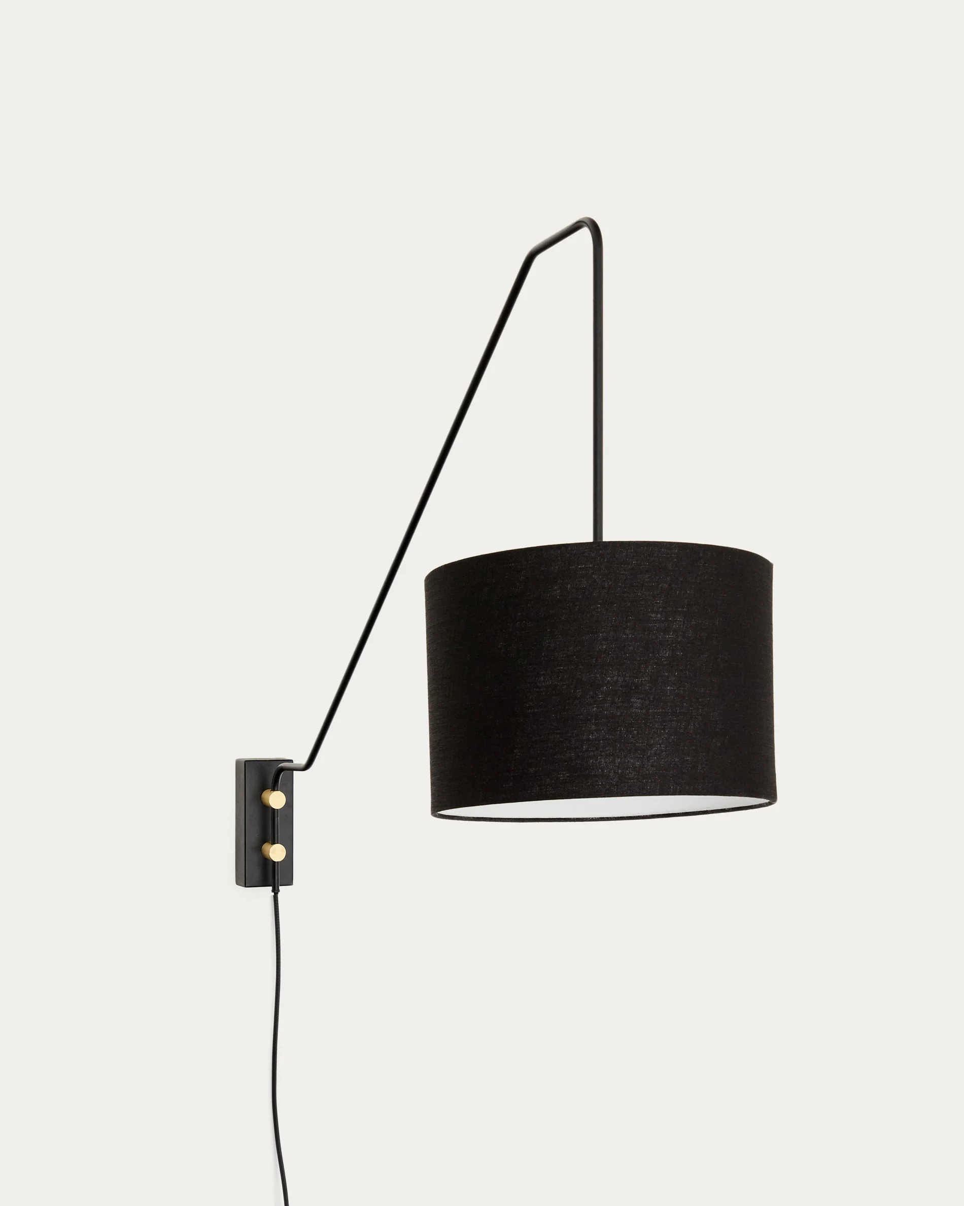 Jex wall lamp made of black painted metal
