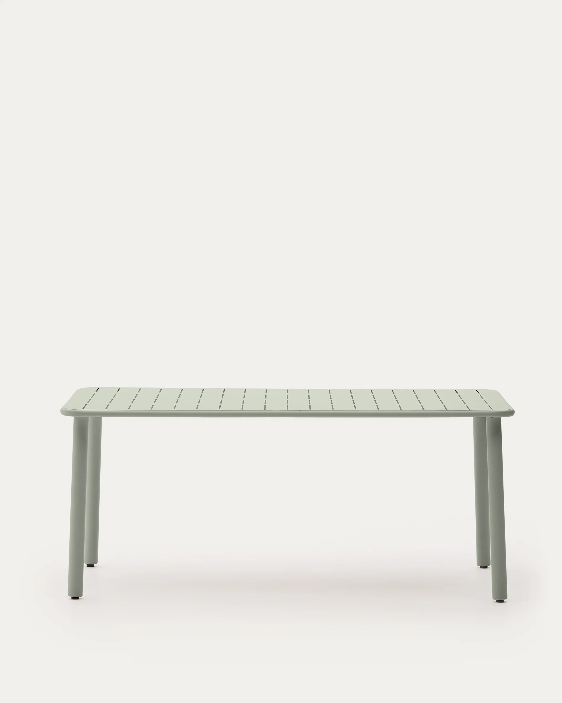 Brai outdoor table in turquoise galvanised steel 180 x 90cm