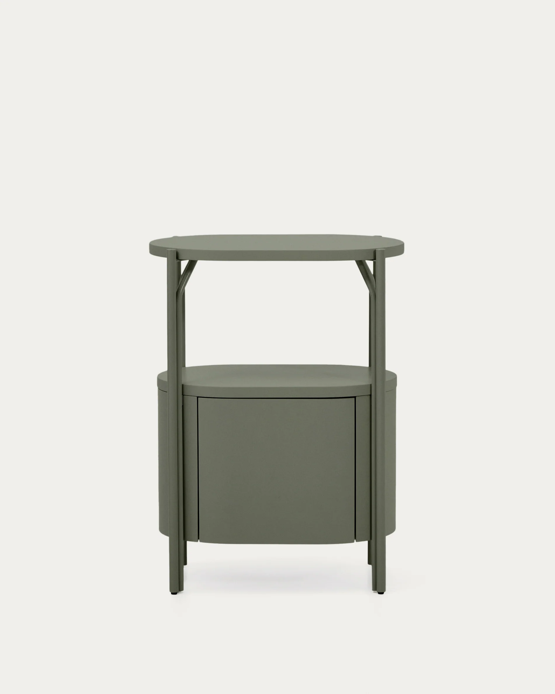 Arely bathroom vanity unit with steel structure and green lacquered MDF 60 x 40cm