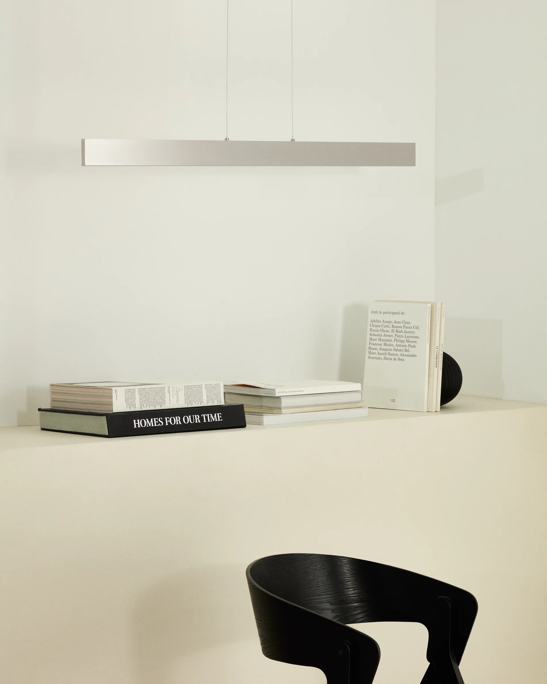 Boadella aluminium ceiling lamp with silver brushed painted finish