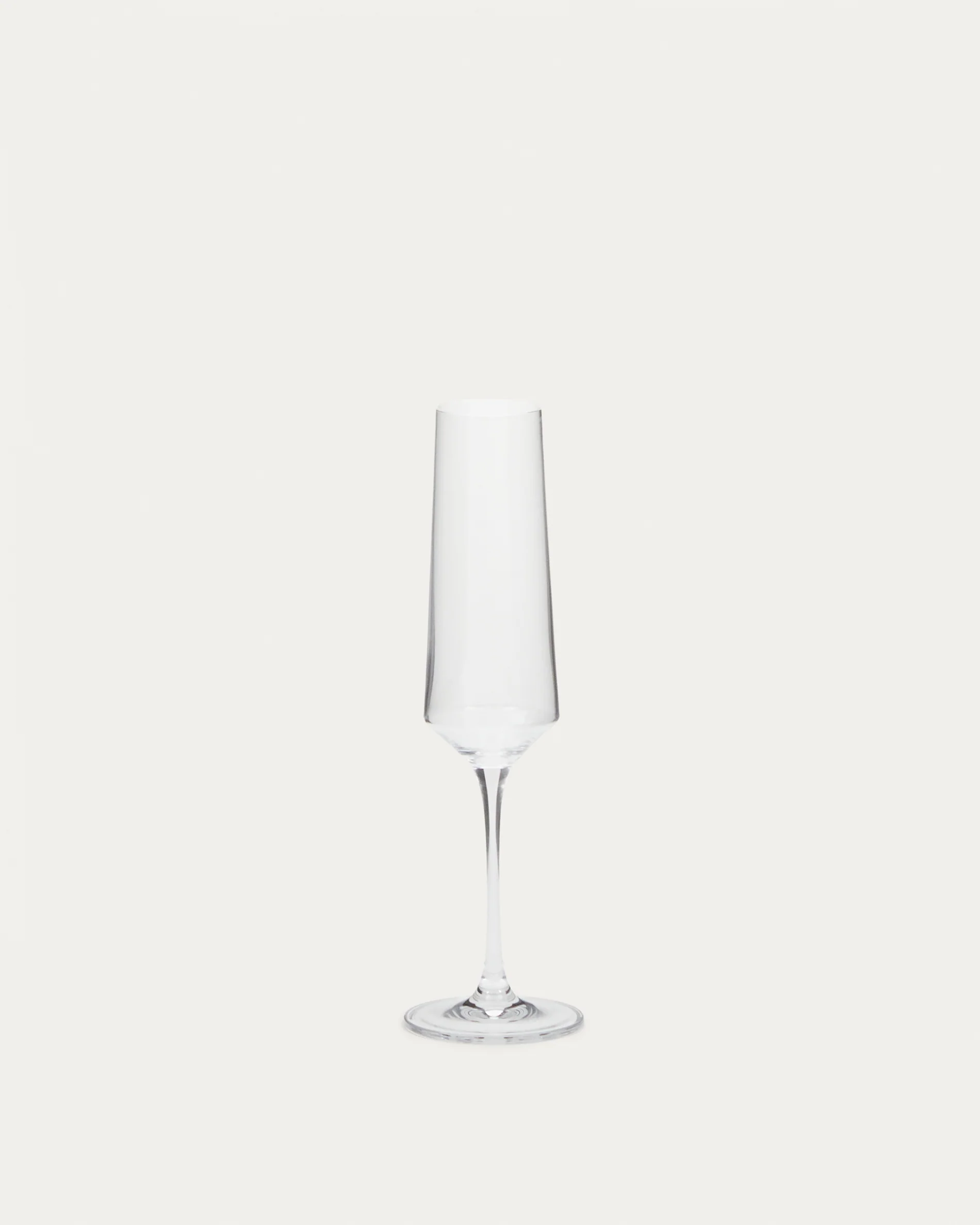 Kiro champagne flute in transparent glass, 21 cl
