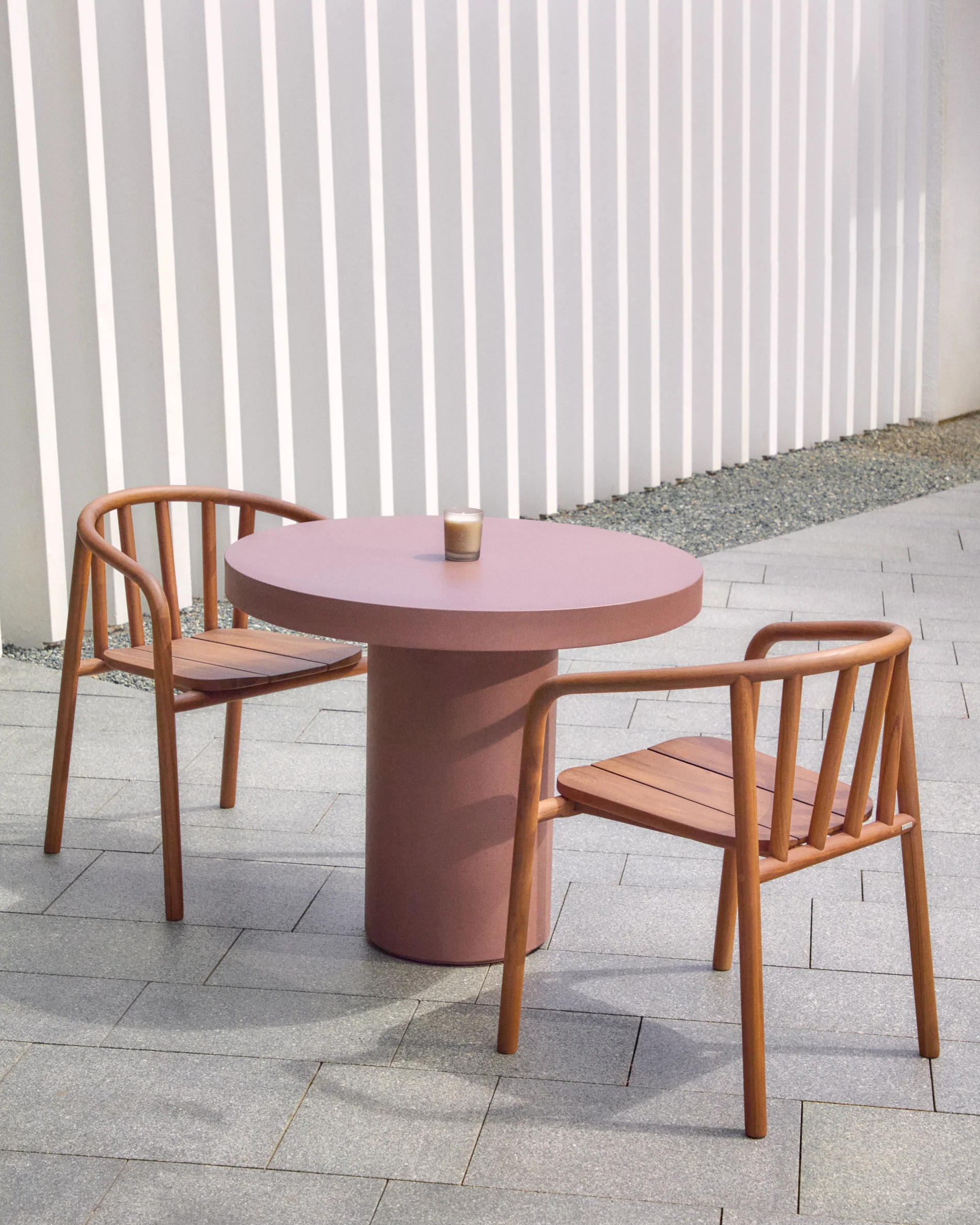 Aiguablava terracotta cement round table Ø90cm
