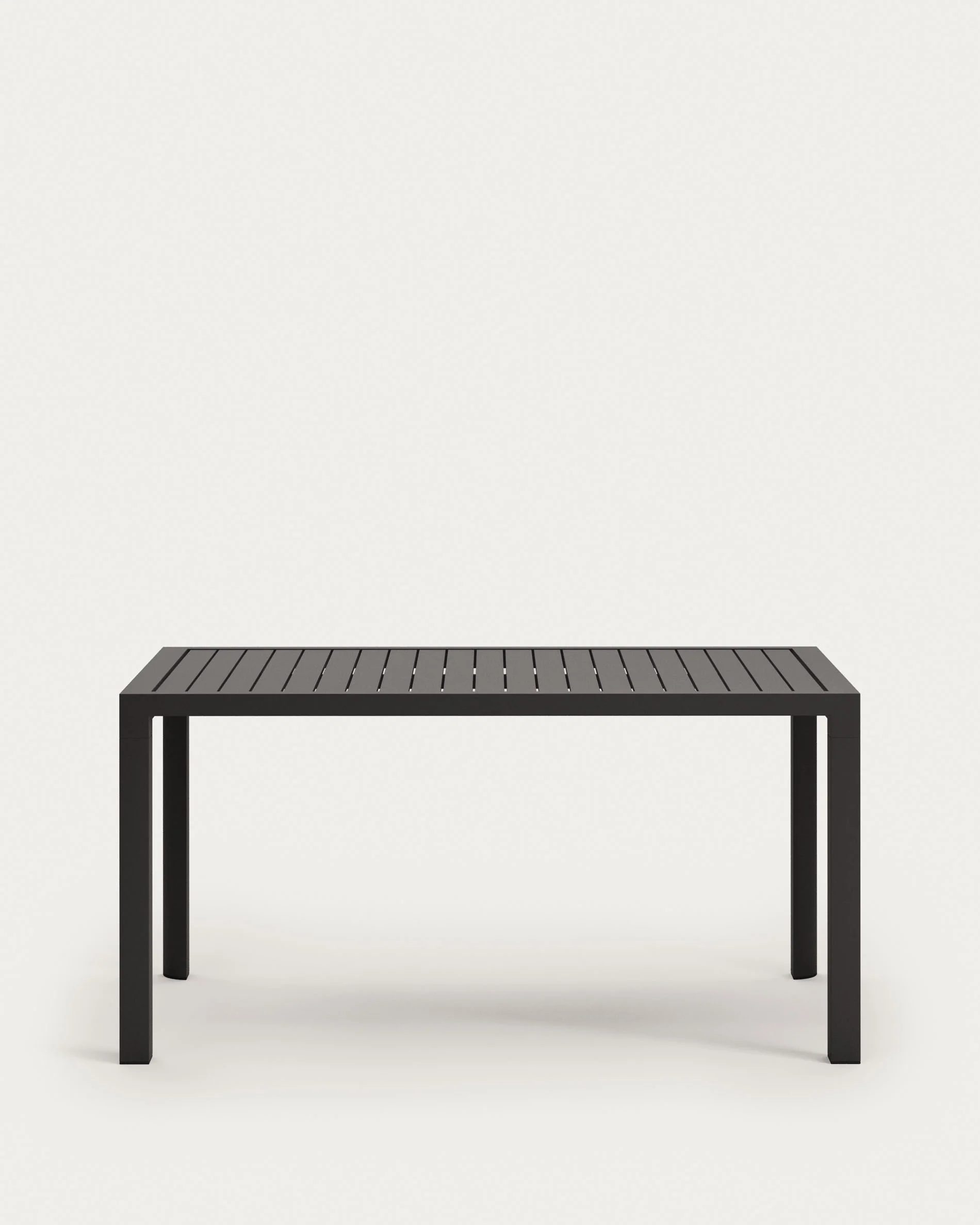 Culip aluminium outdoor table in powder coated grey finish, 150 x 77 cm