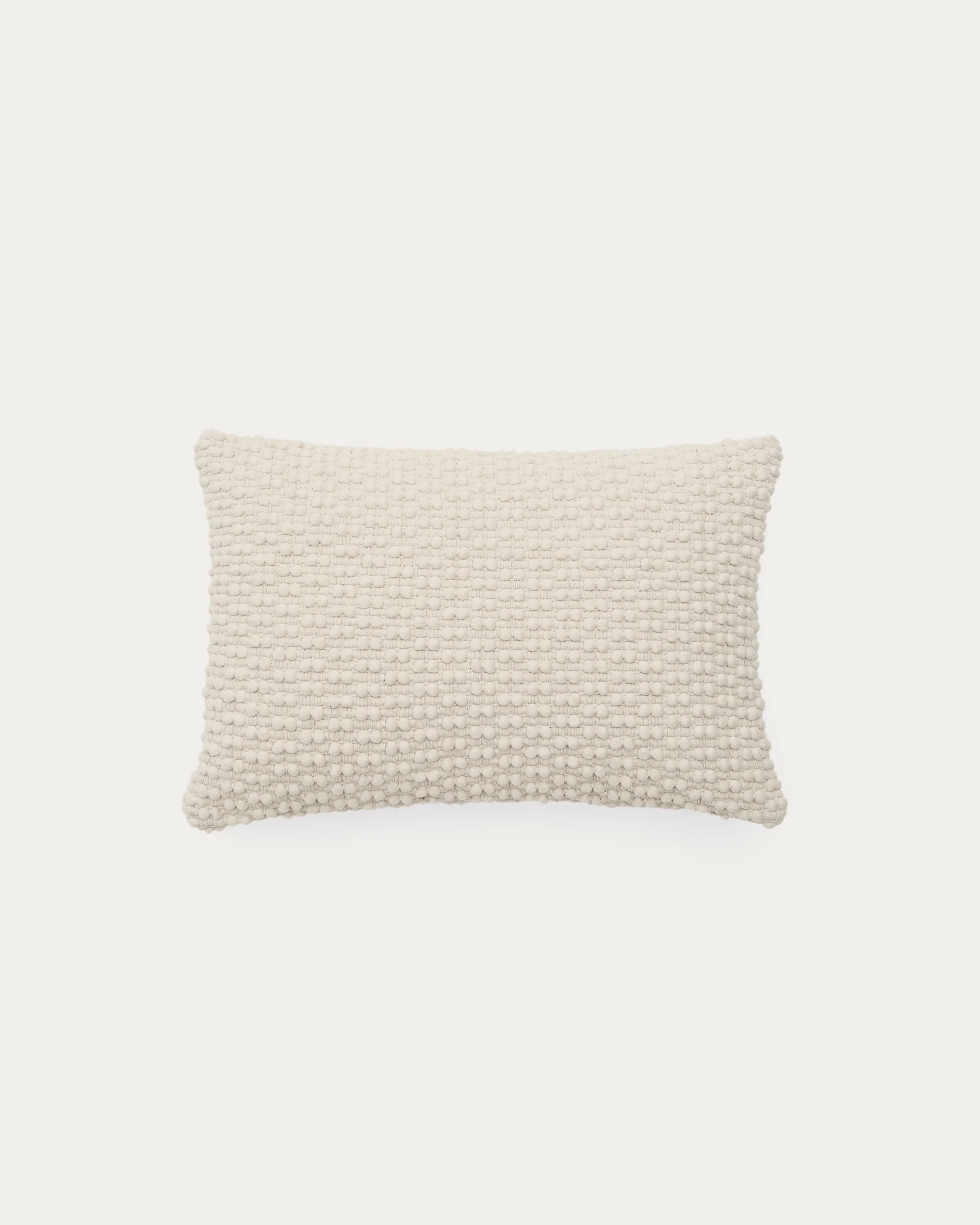 Mascarell white cotton and polyester cushion cover 40 x 60 cm