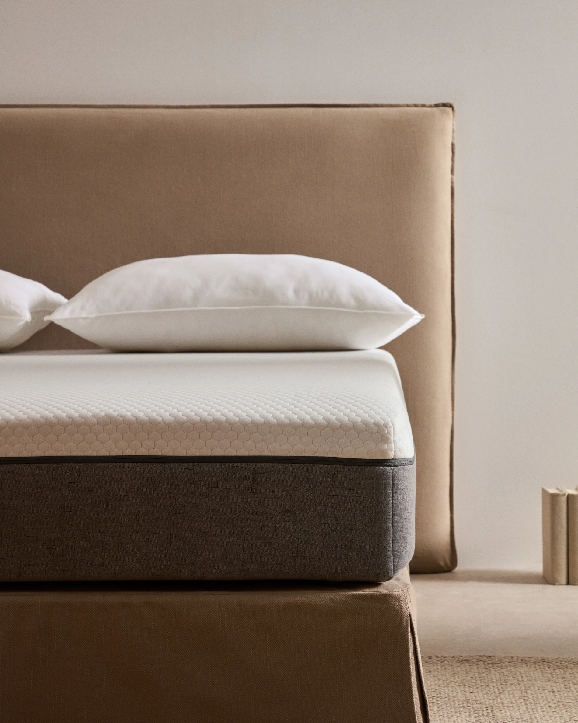 Eva viscoelastic mattress with removable cover 150 x 200 cm