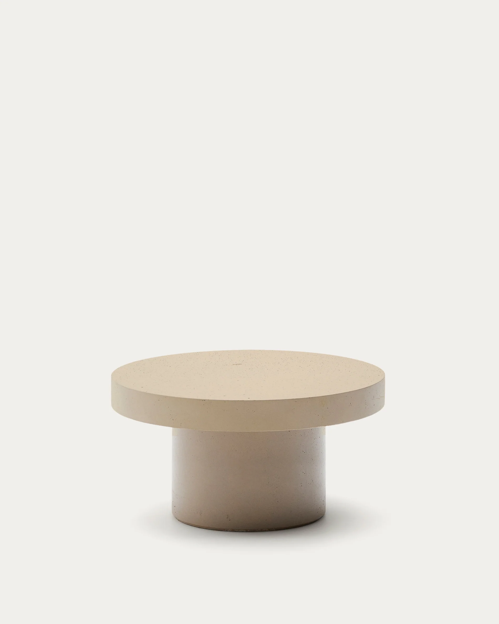 Aiguablava beige cement coffee table Ø90cm
