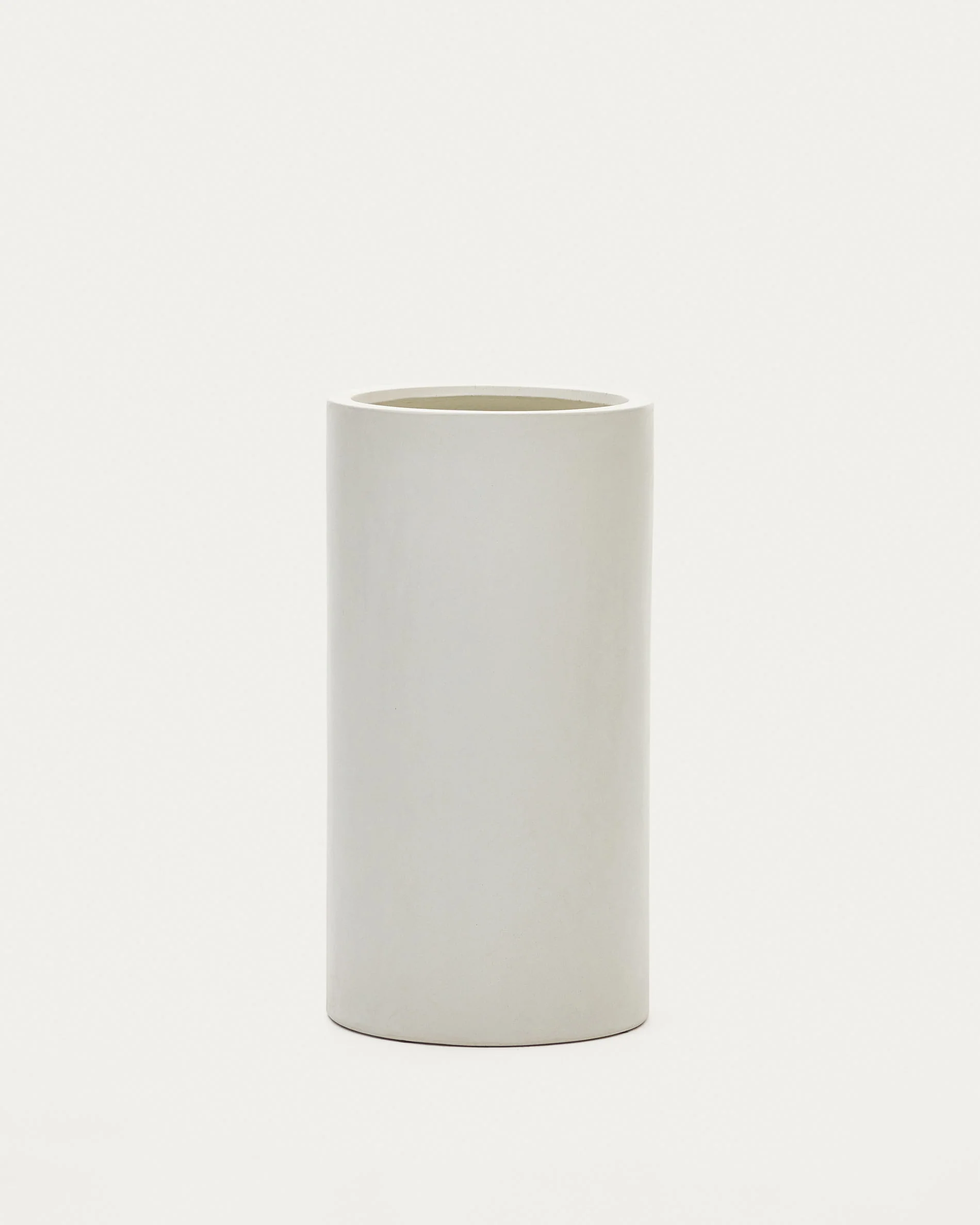 Aiguablava plant pot in white cement, Ø 42 cm