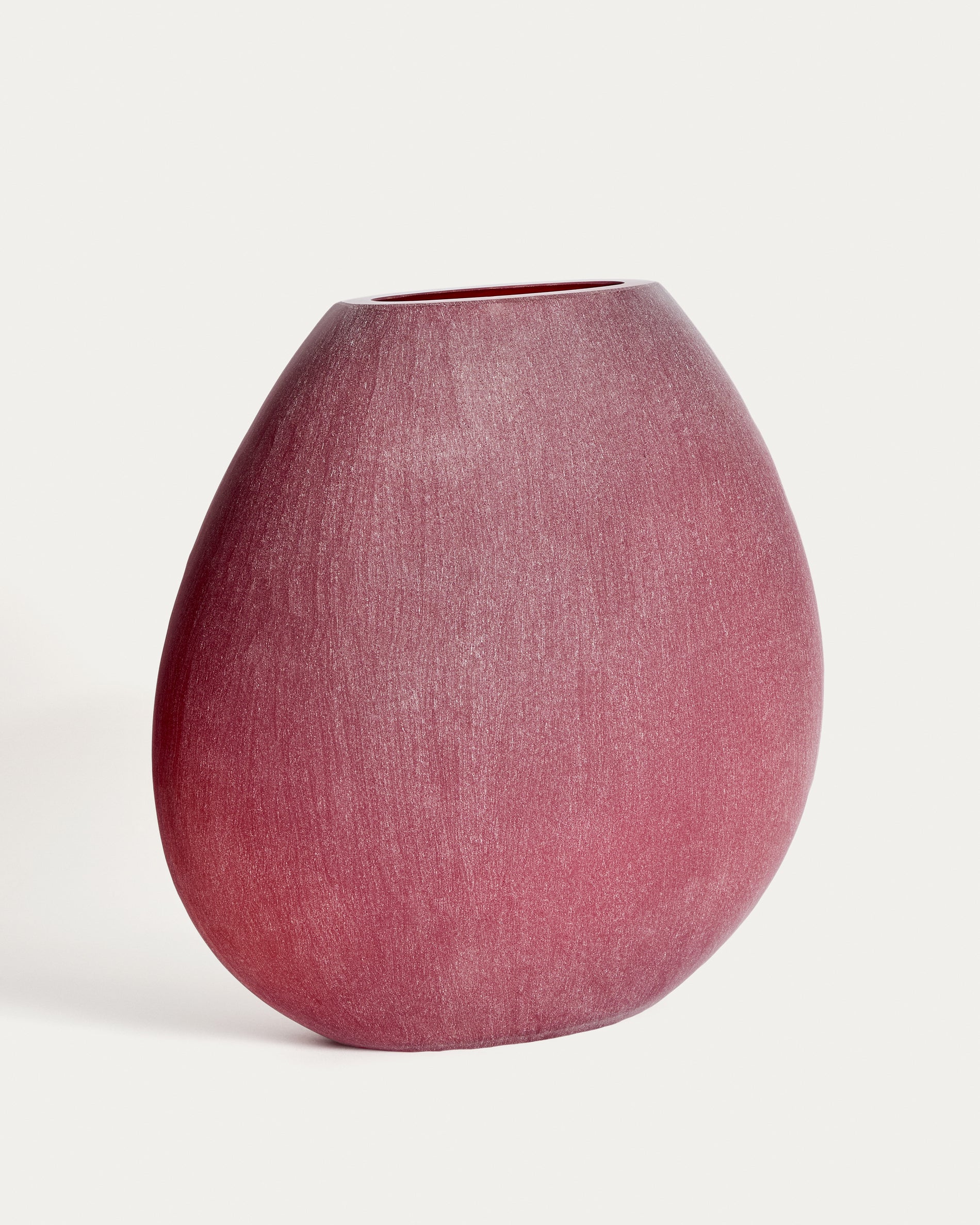 Rovena burgundy glass vase 43.5 cm
