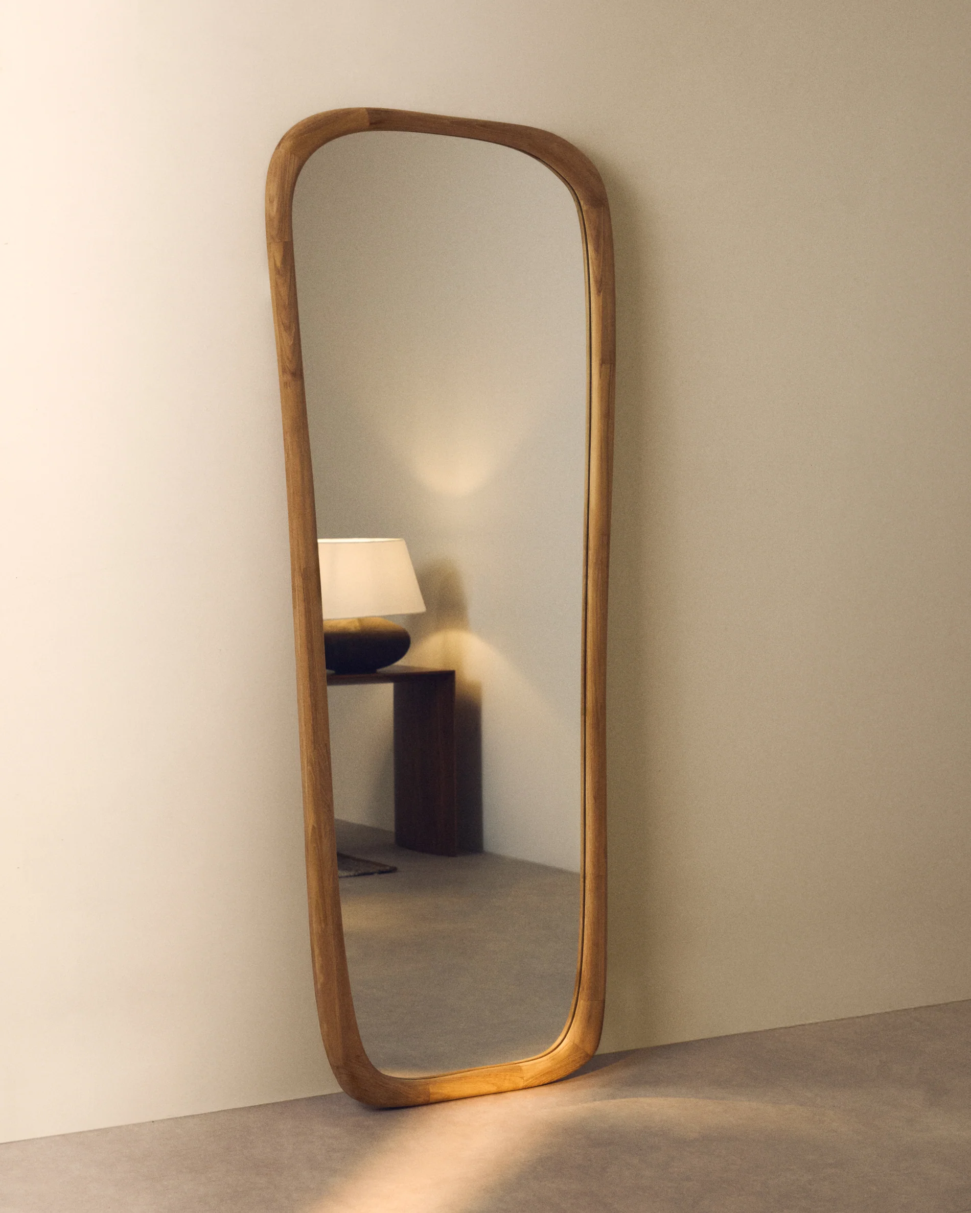 Alura teak wood mirror 158 x 61cm FSC 100%