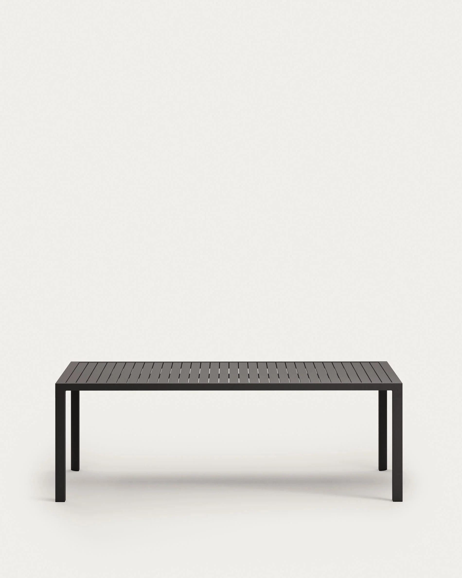 Culip aluminium outdoor table in powder coated grey finish, 220 x 100 cm