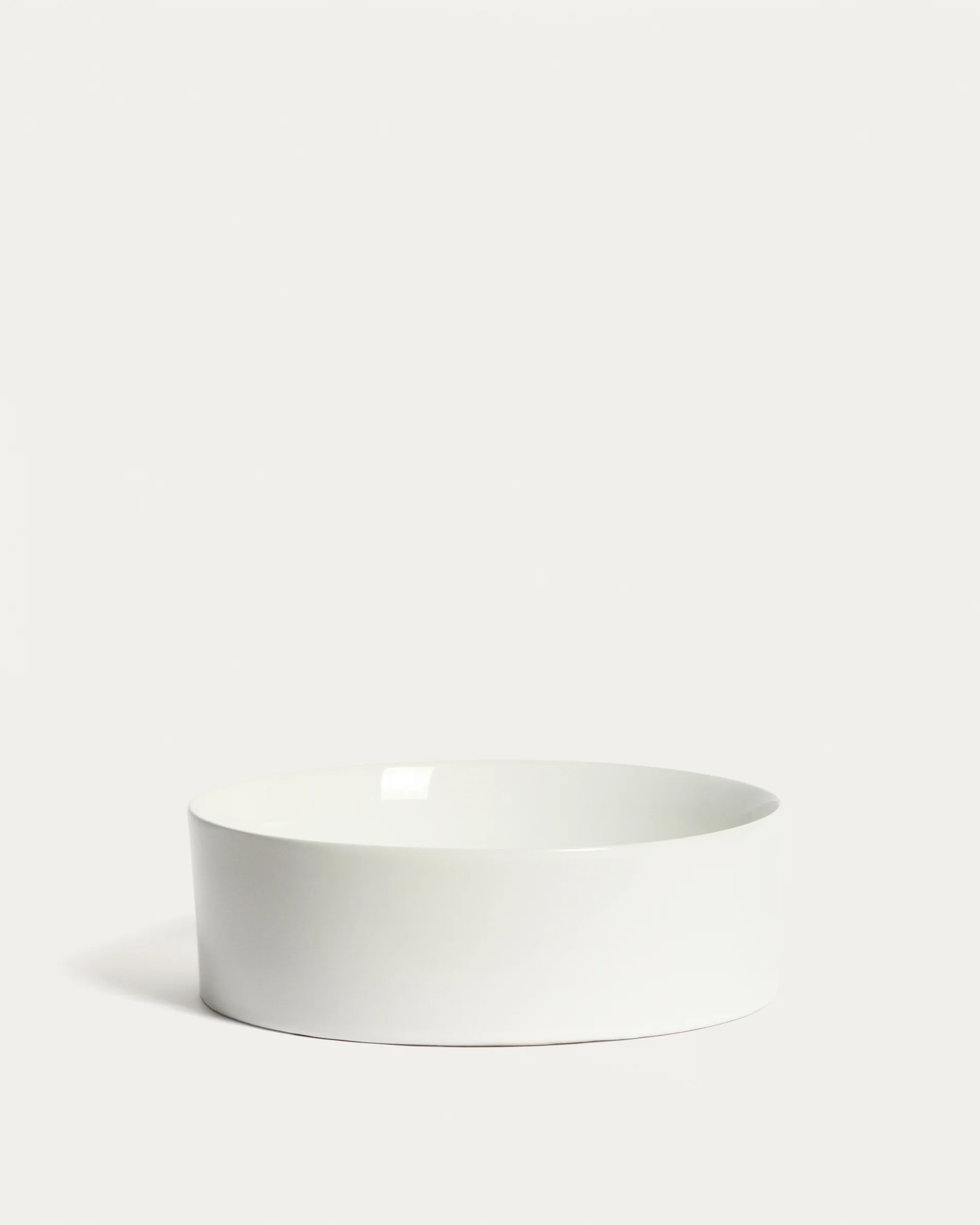 Ovara countertop basin in white glazed ceramic Ø 36 cm