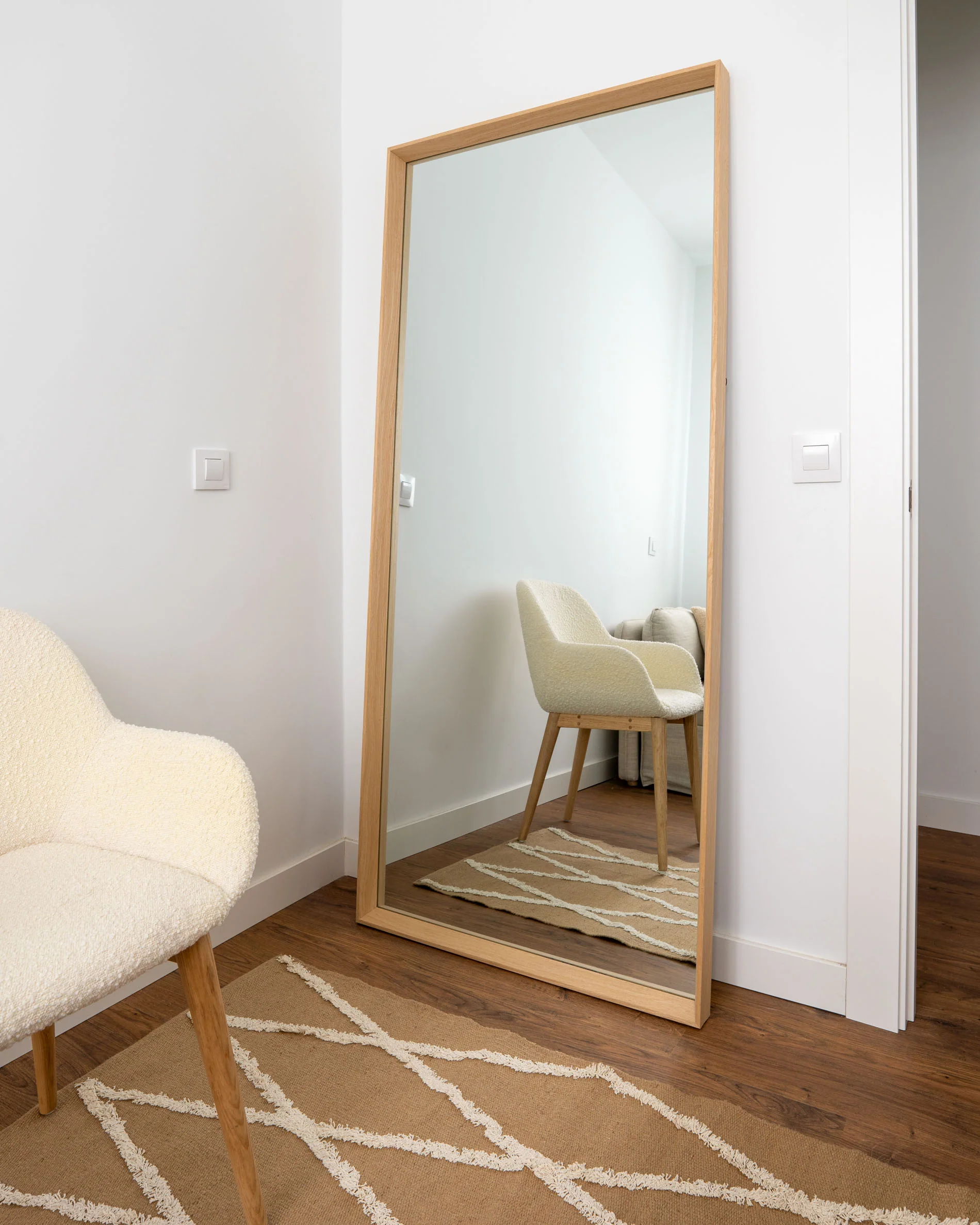 Nerina mirror natural finish 80 x 180 cm