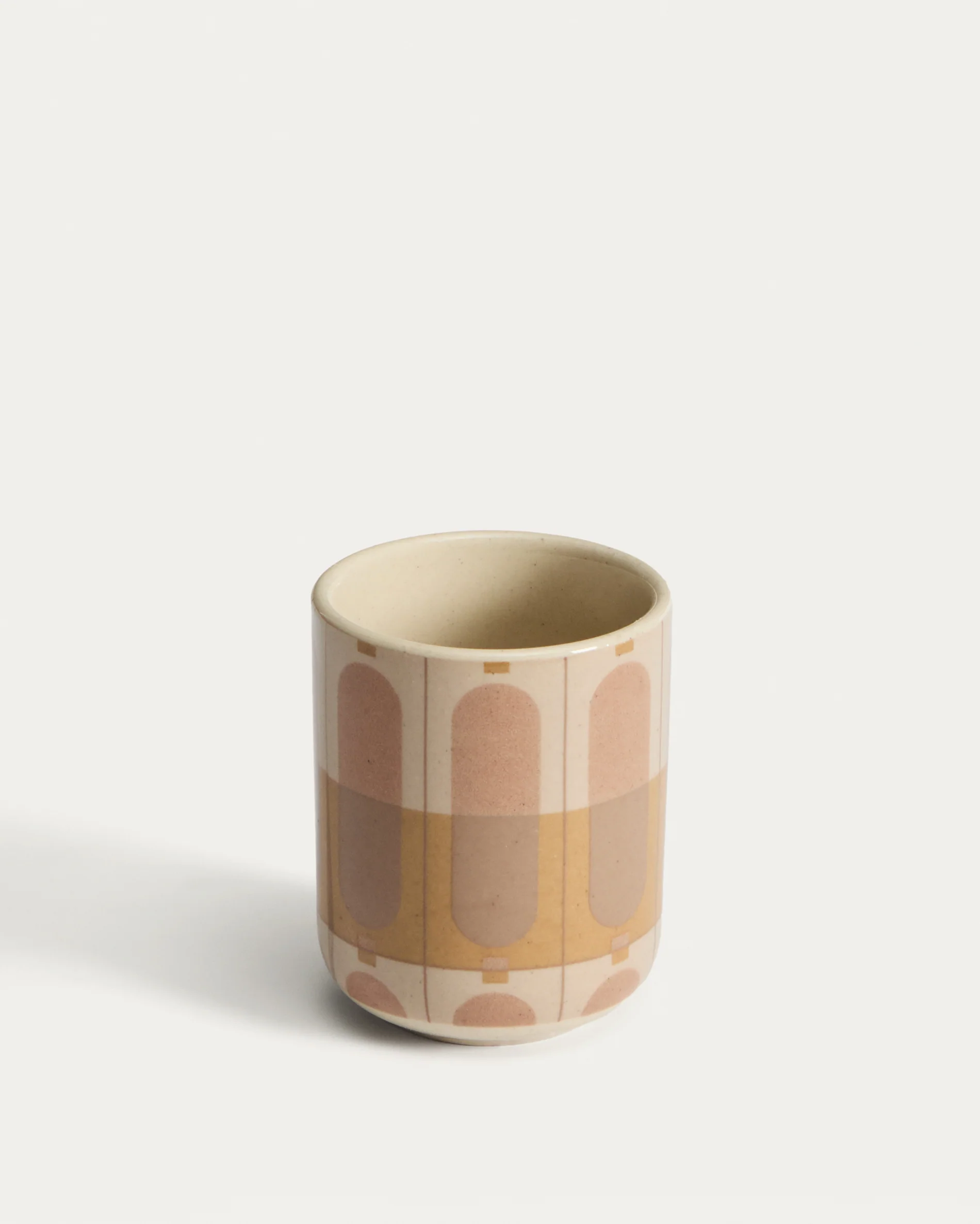 Julnet mug in beige ceramic