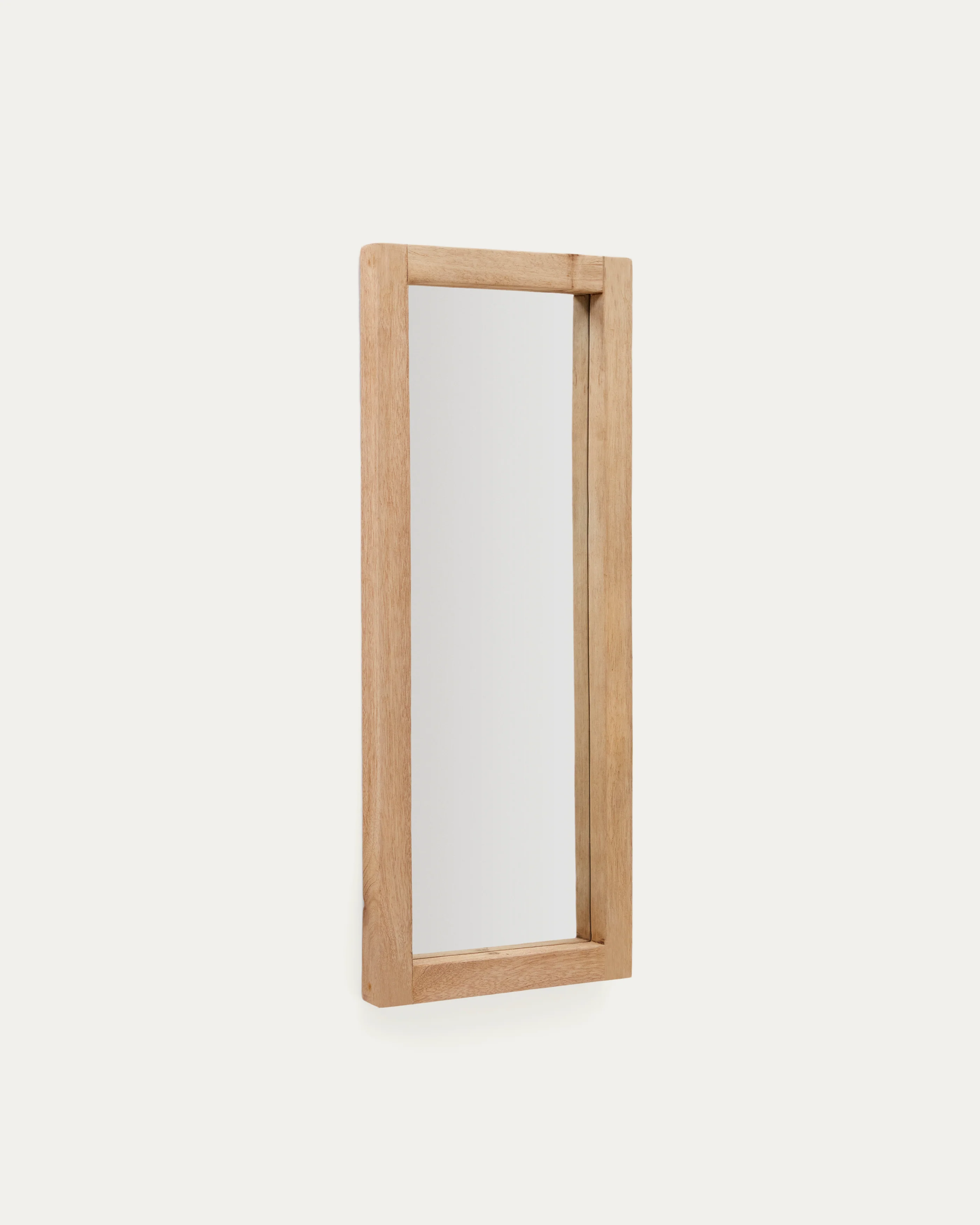 Maden wooden mirror with a natural finish 50 x 120 cm