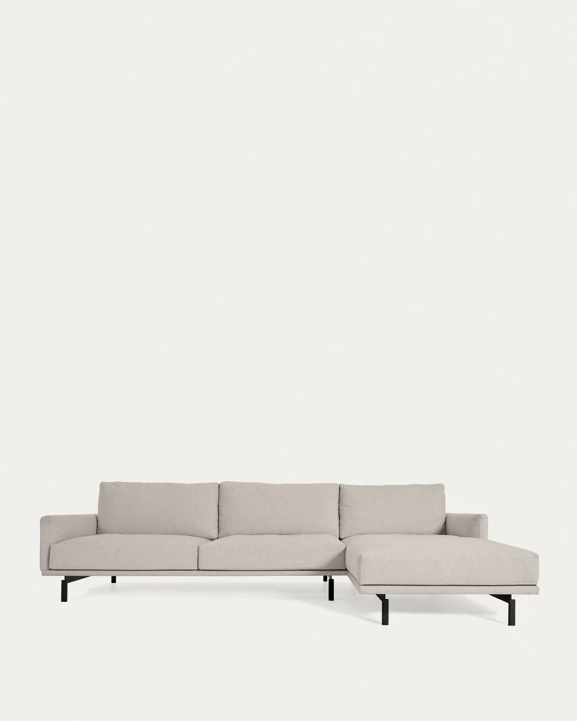 Galene 4 seater sofa with right-hand chaise longue in beige, 314 cm FSC Mix Credit