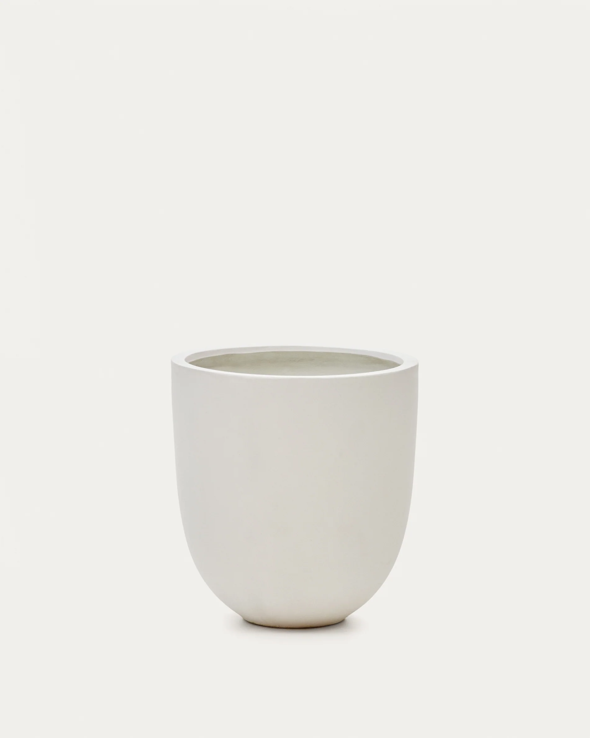 Aiguablava plant pot in white cement, Ø 56 cm