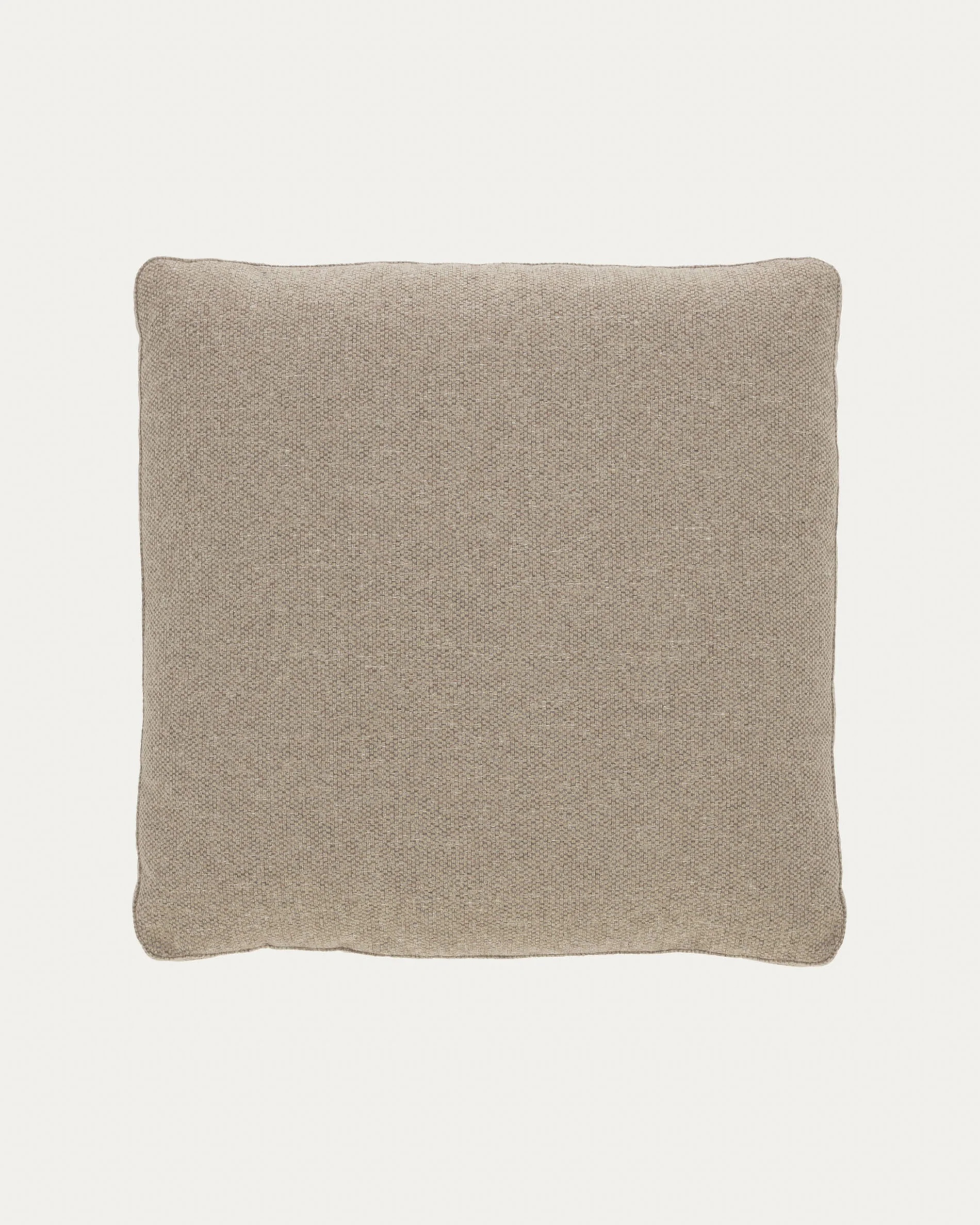 Blok beige chenille cushion 60 x 60cm