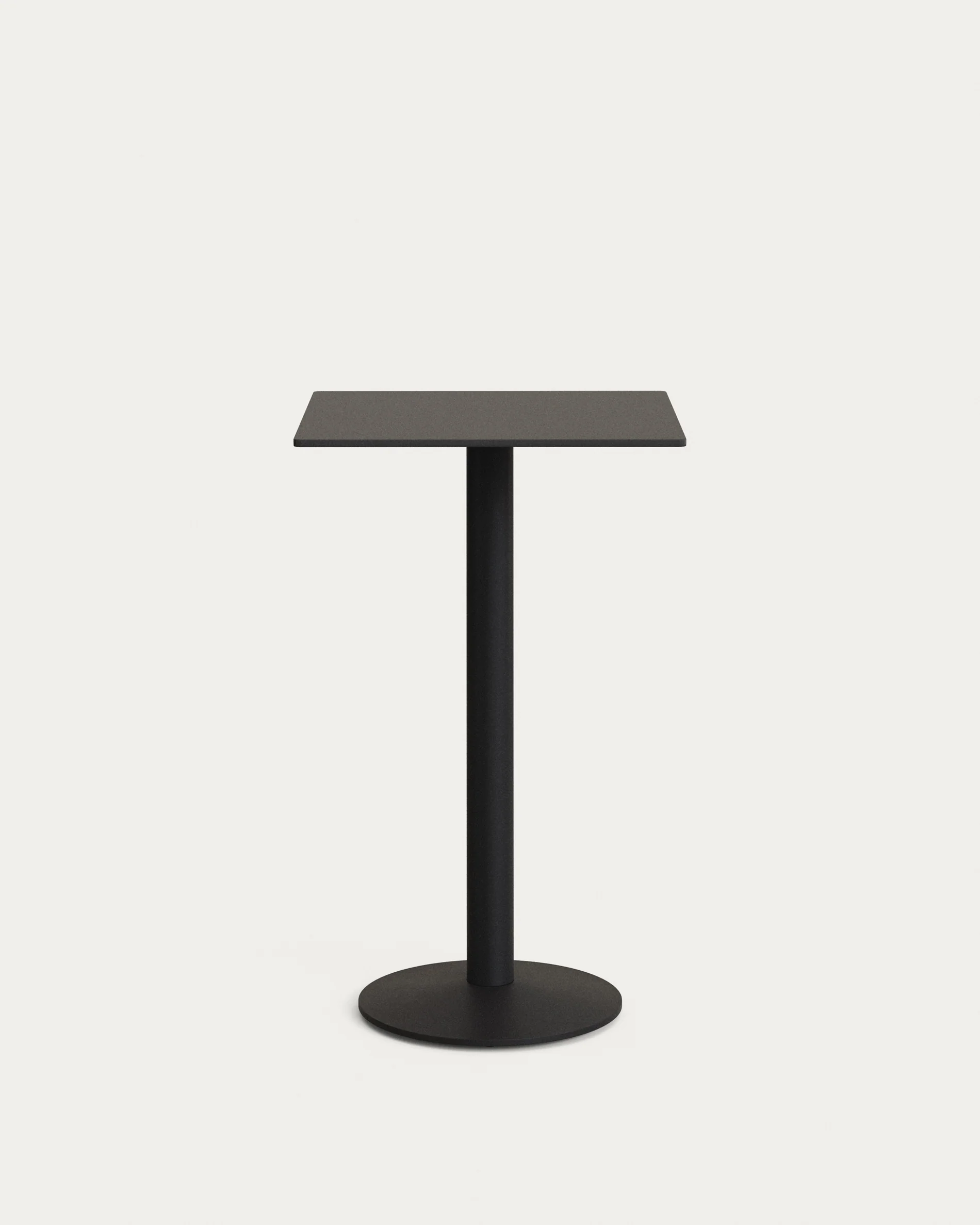 Esilda high table in black with metal leg in a painted black finish 60 x 60 x 96 cm