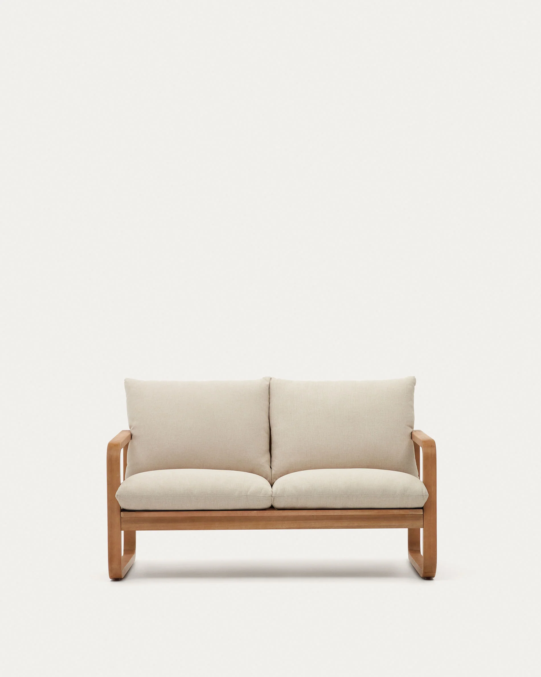 Sacaleta 2 seater sofa, made from solid eucalyptus wood 142 cm