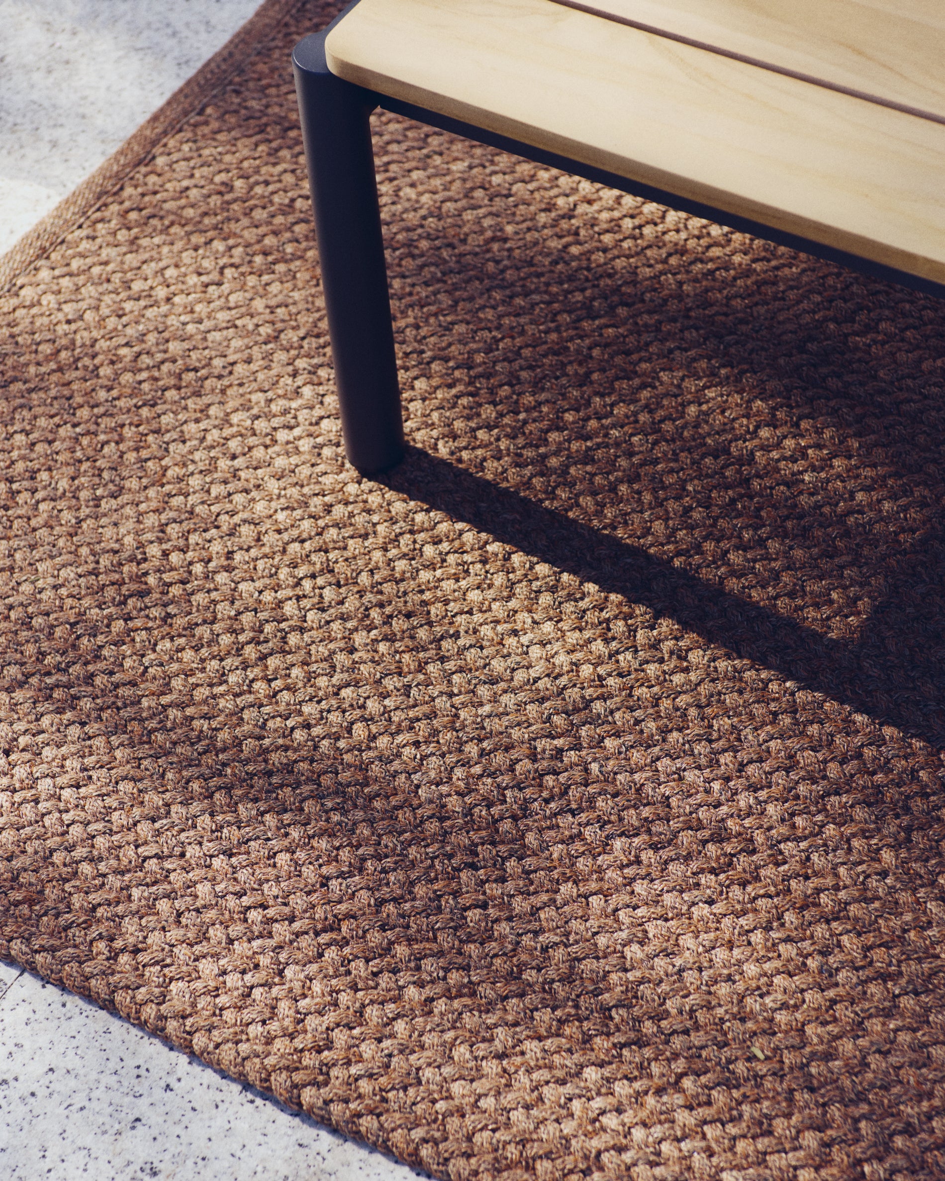 Rug Despas in synthetic fibers terracotta 160 x 230 cm