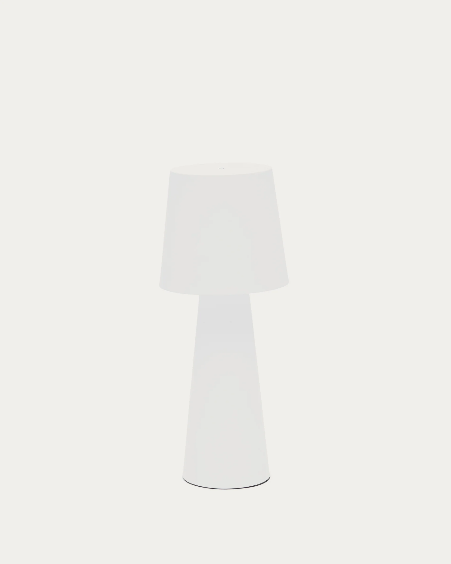 Arenys large outdoor metal table lamp in a white painted finish