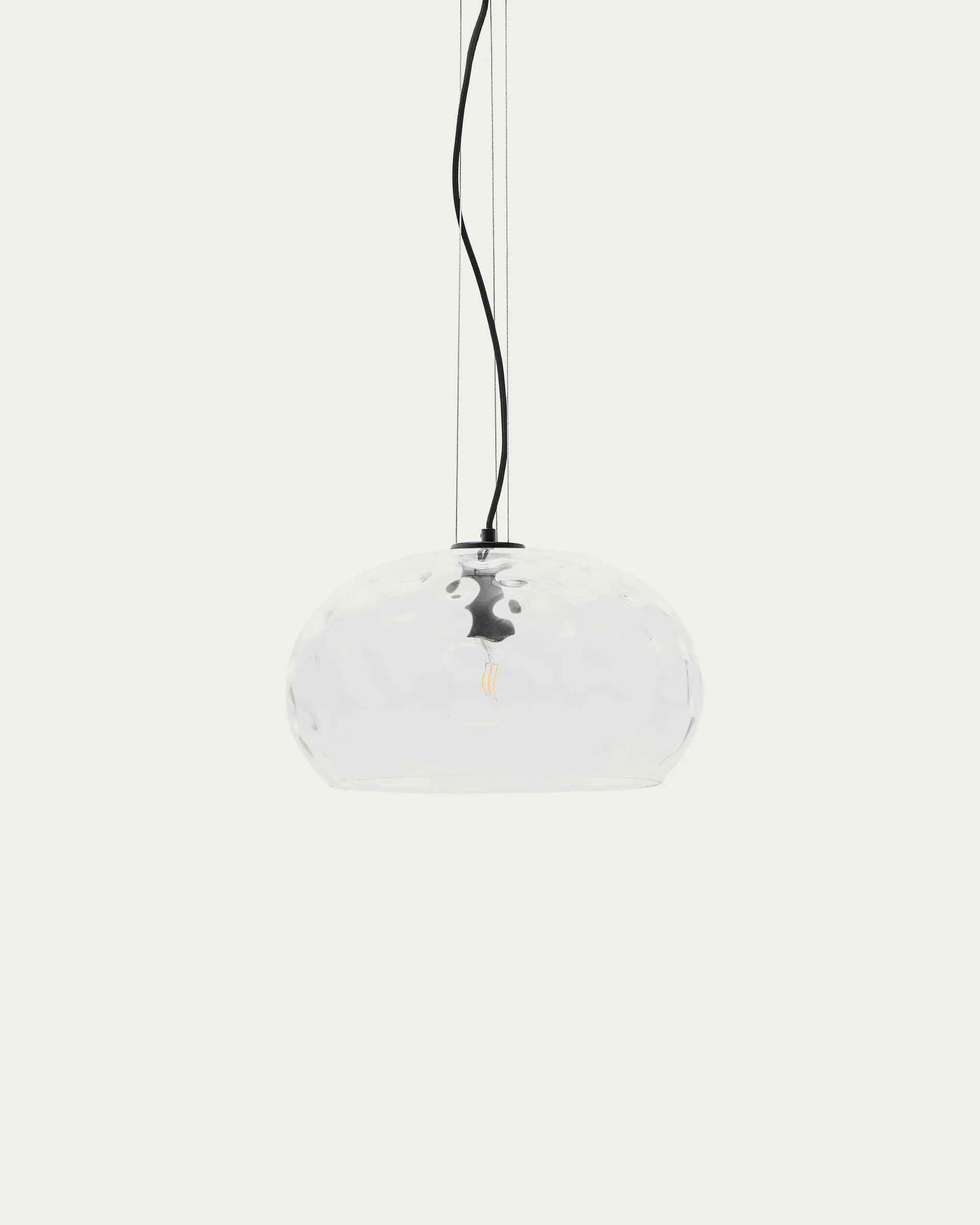 Balma transparent glass ceiling lamp, Ø 40 cm